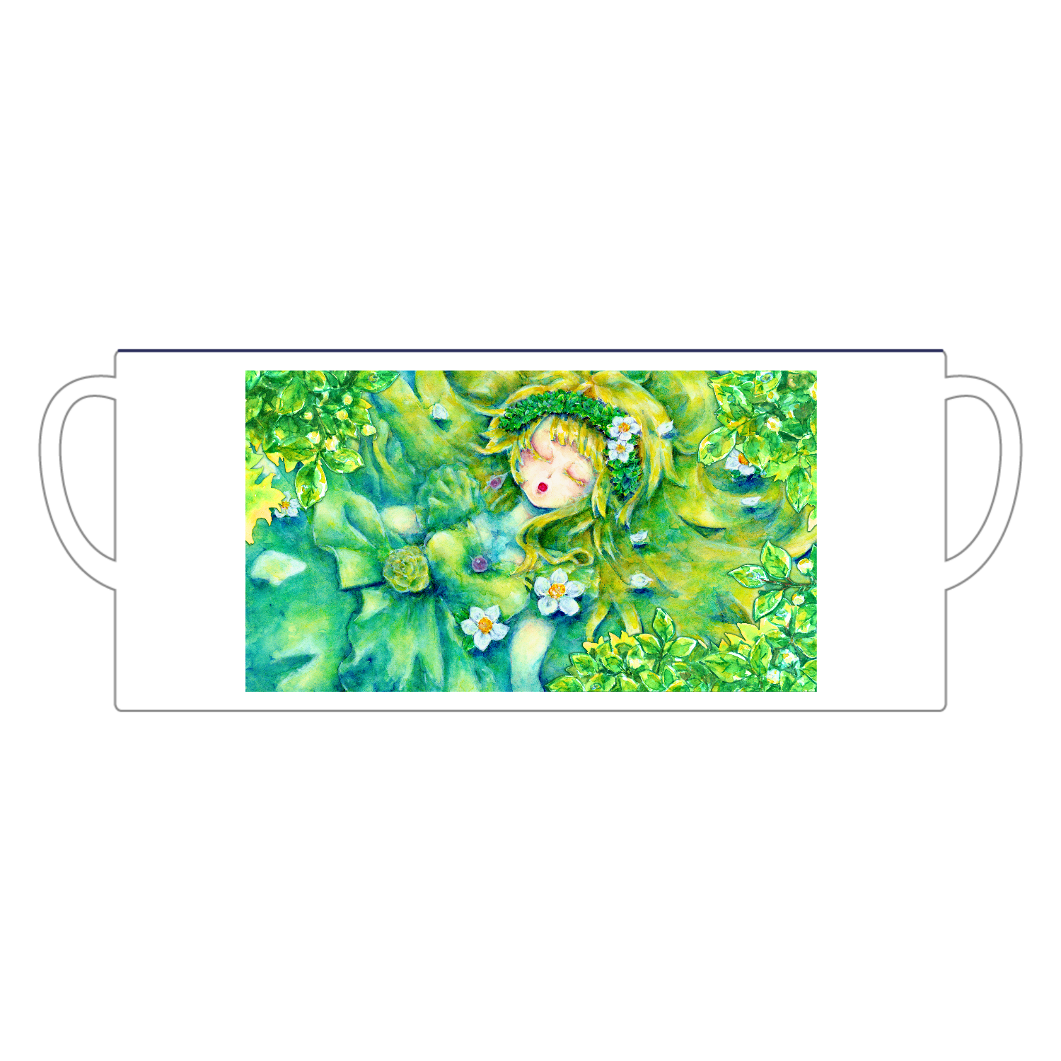 窓の外 陶器マグストレート バイカラー