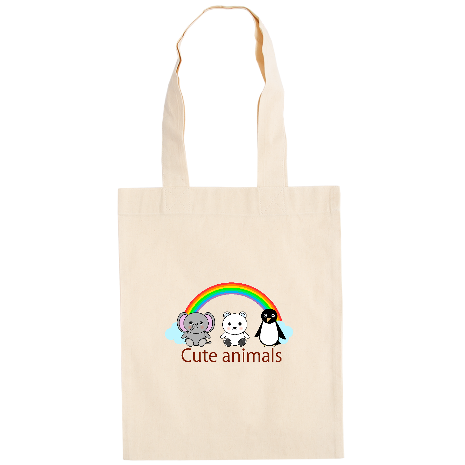 ゾウ・シロクマ・ペンギンちゃん ドイツテューテ【白プリントあり】