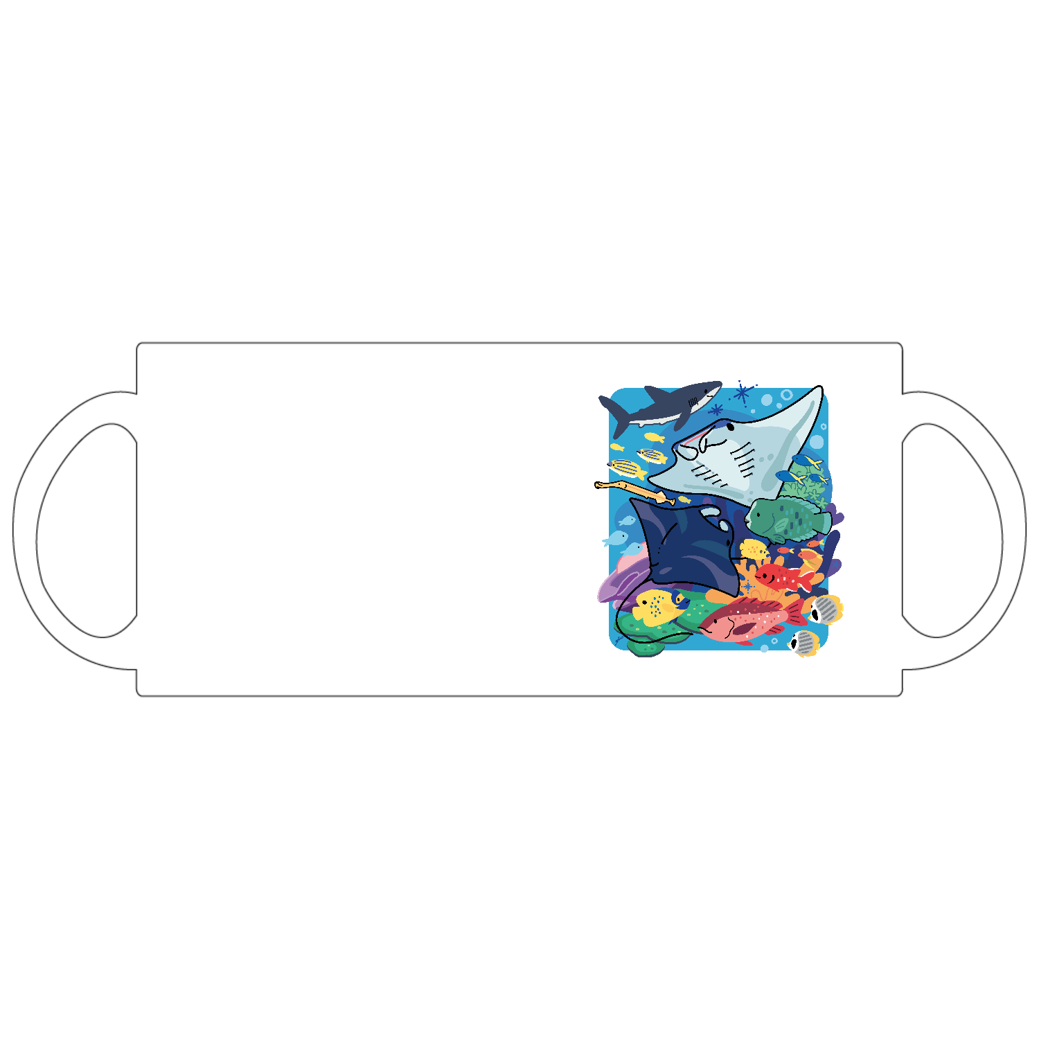 マンタの海 定番マグカップ