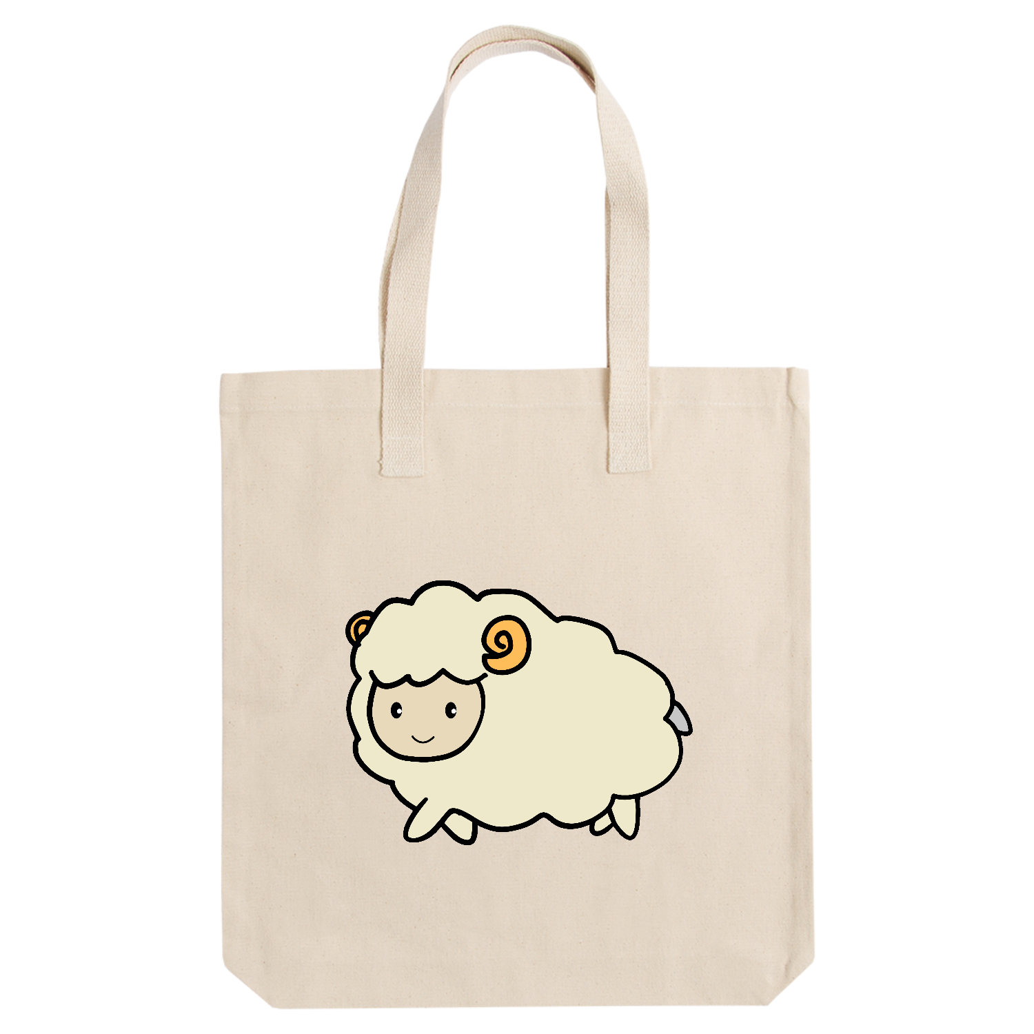 可愛い羊ちゃんのイラスト アーバントート【白プリントあり】