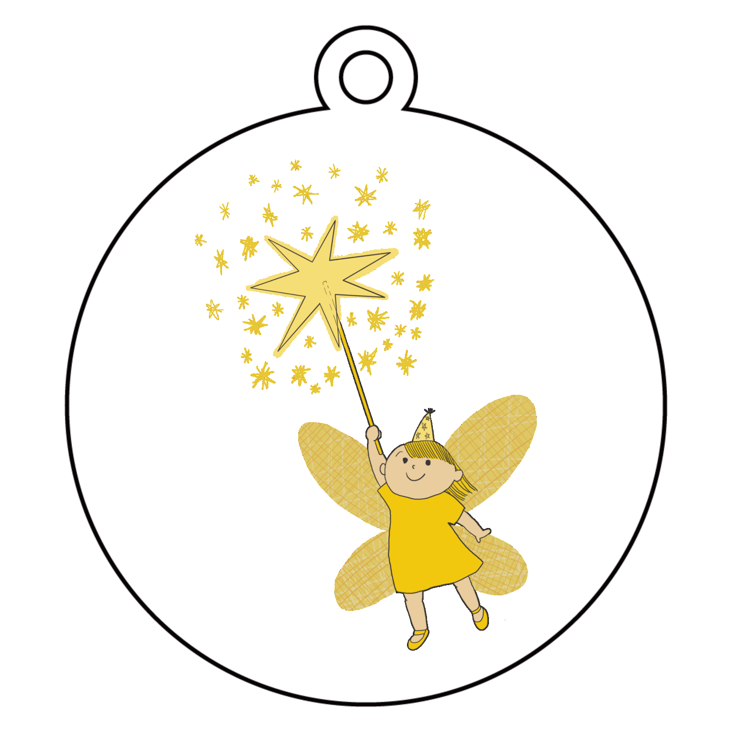 天使ちゃん アクリルキーホルダー　丸型 (6cm)