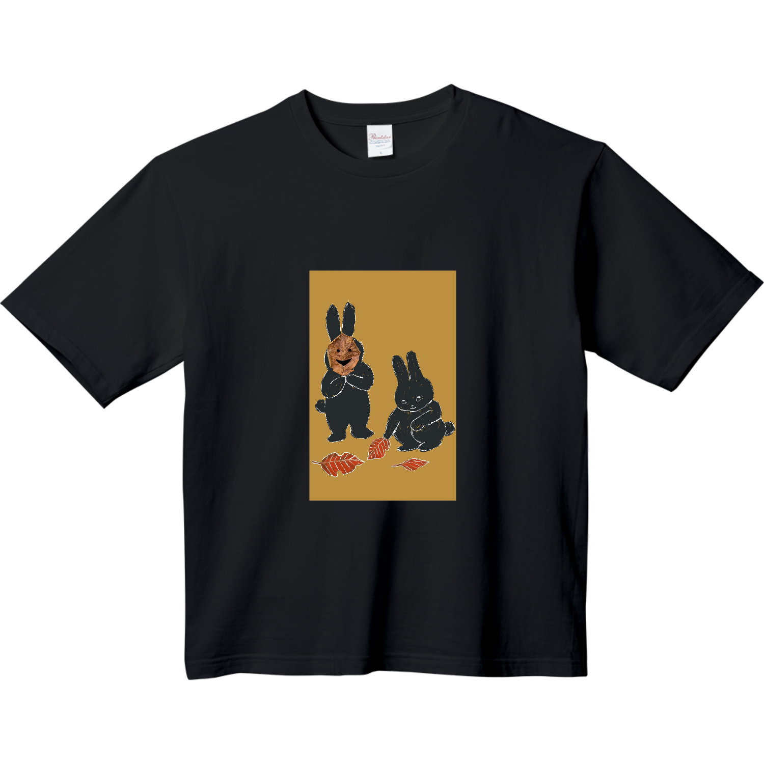 うさぎの秋遊び Tシャツ｜きなこもち - オリラボマーケット