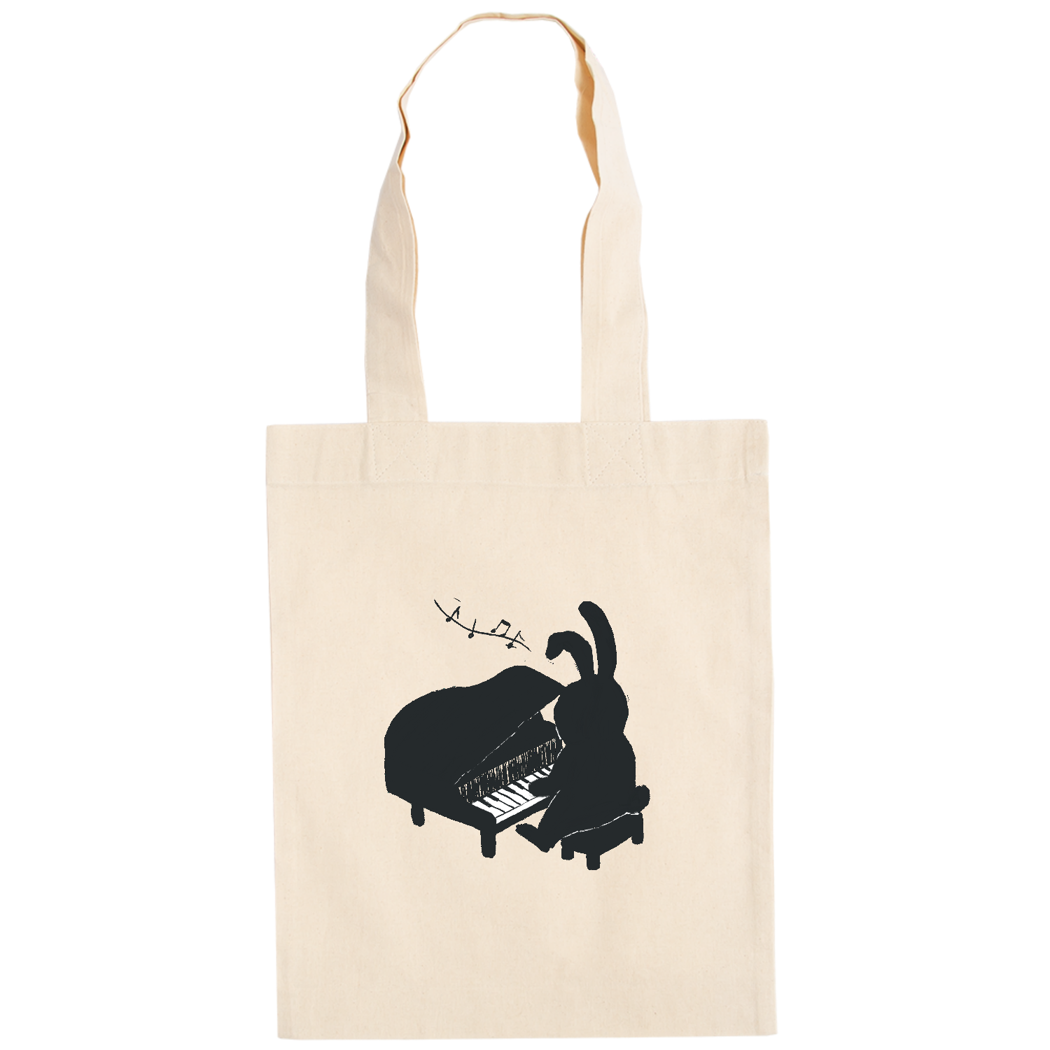 ピアノをひくうさぎ ドイツテューテ【白プリントあり】