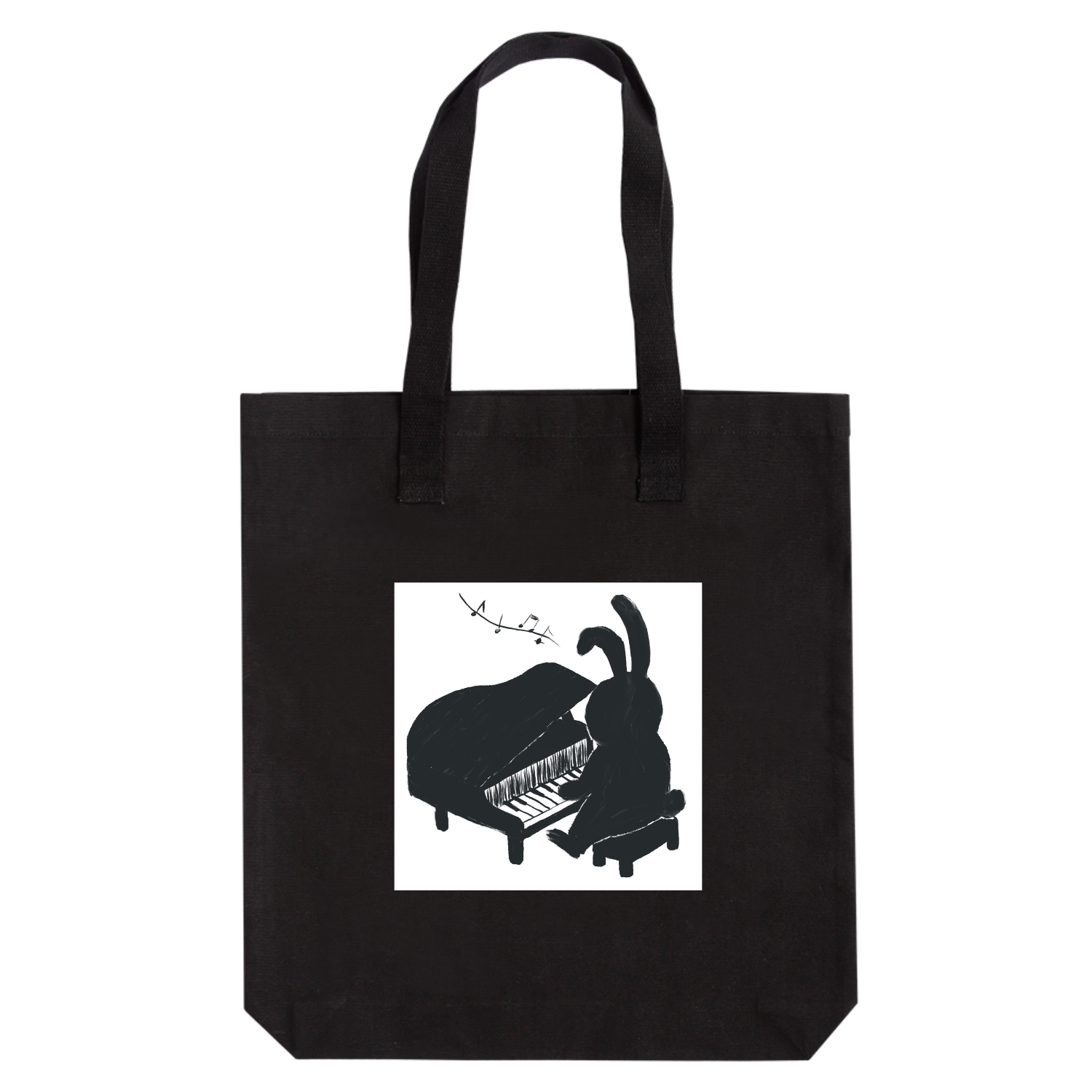 ピアノをひくうさぎ アーバントート【白プリントあり】