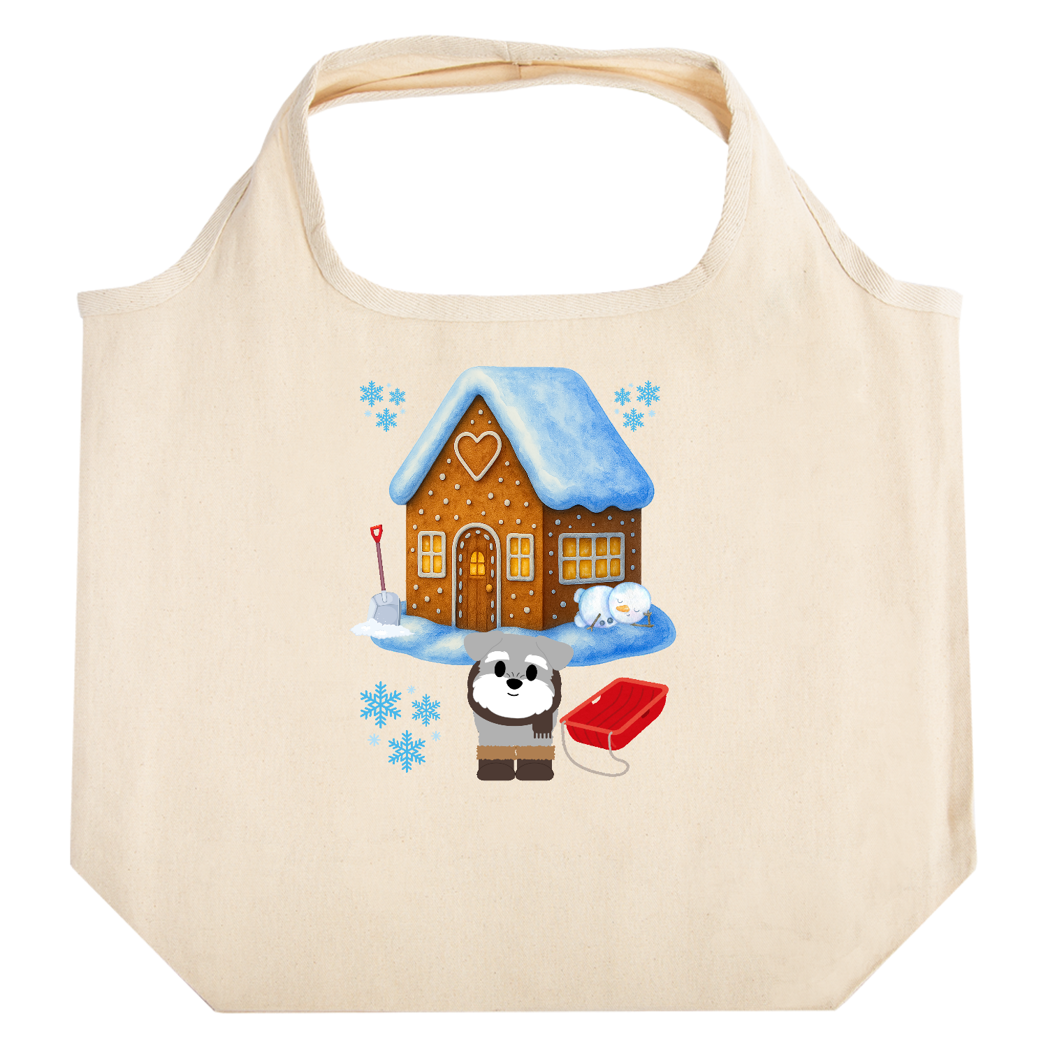 冬の訪れ　パート2 たためるマルシェ【白プリントあり】