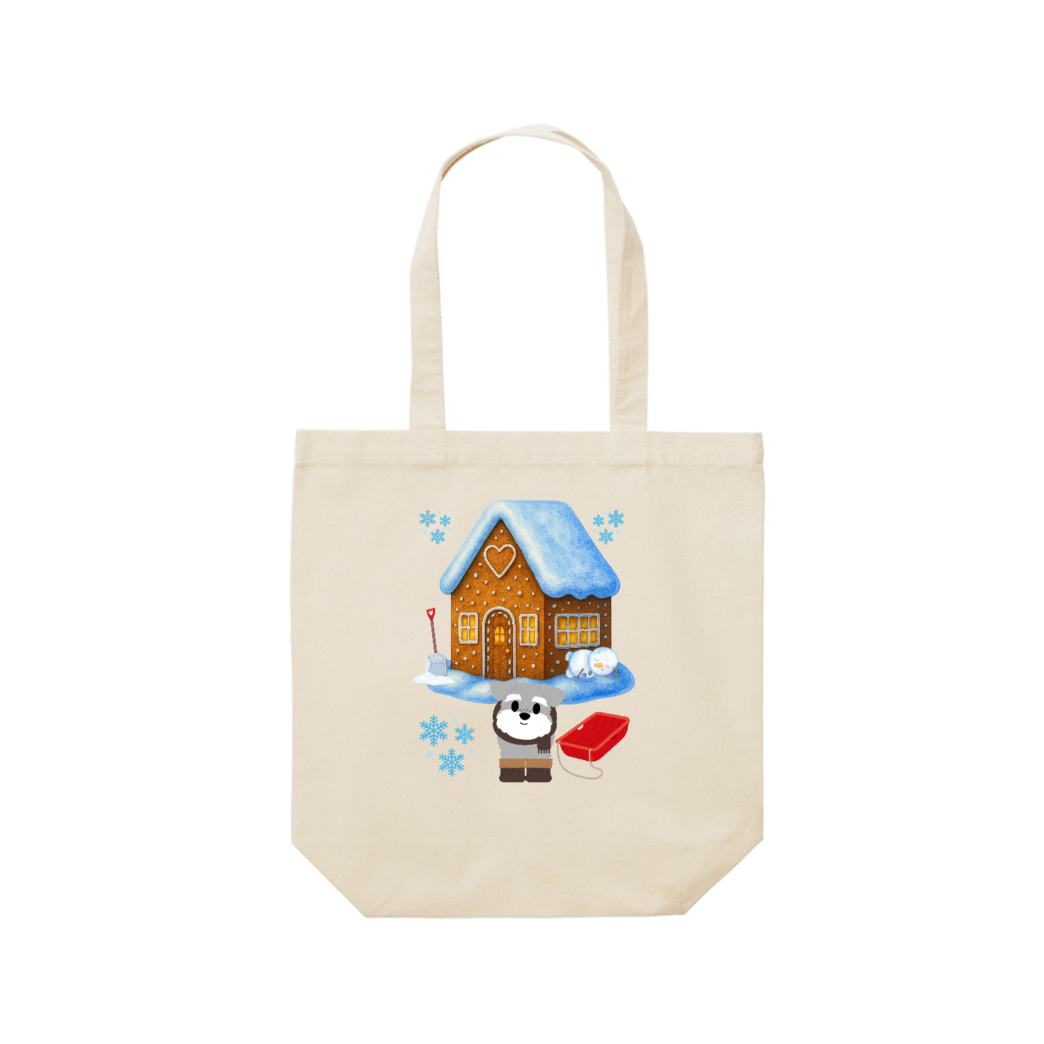 冬の訪れ　パート2 レギュラーキャンバストートバッグ(M) (フルカラー転写プリント)