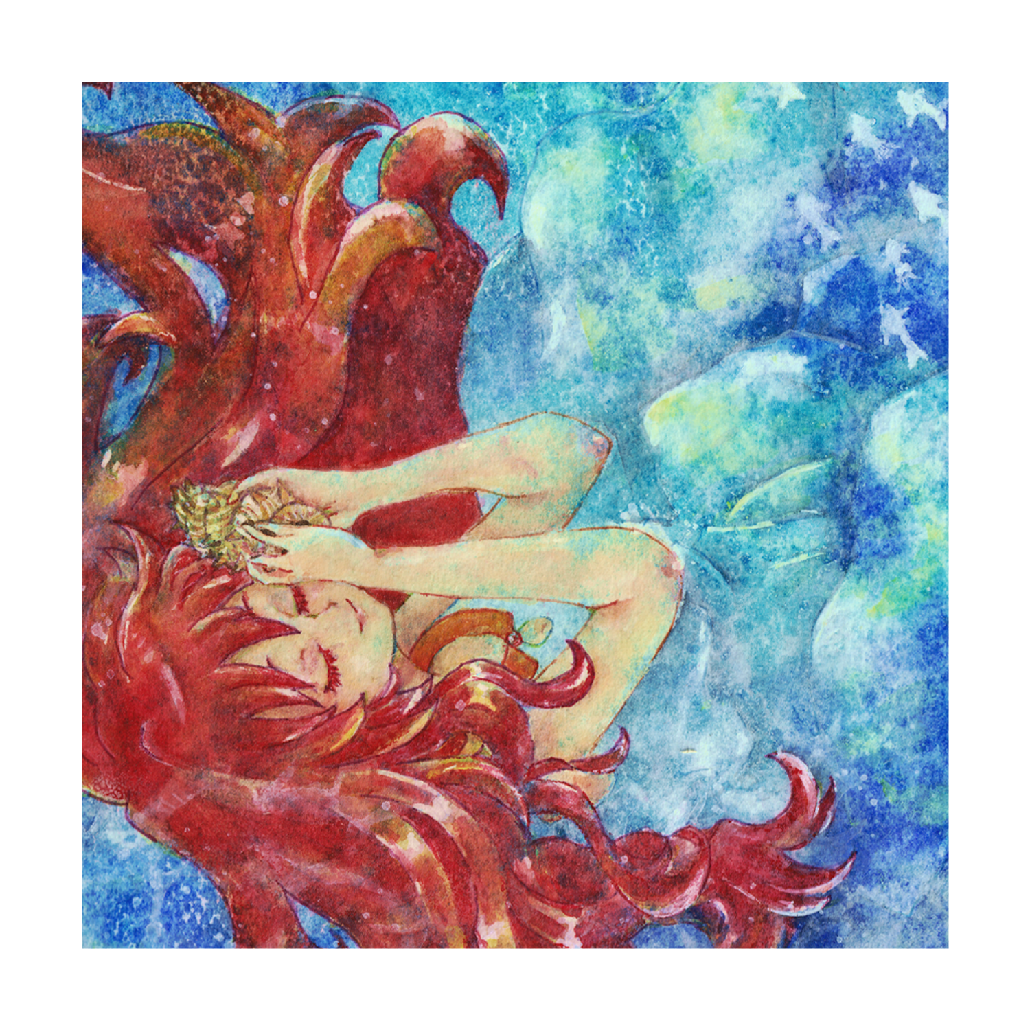 思ひ出の海 ラビットタッチ 20cmミニハンカチ