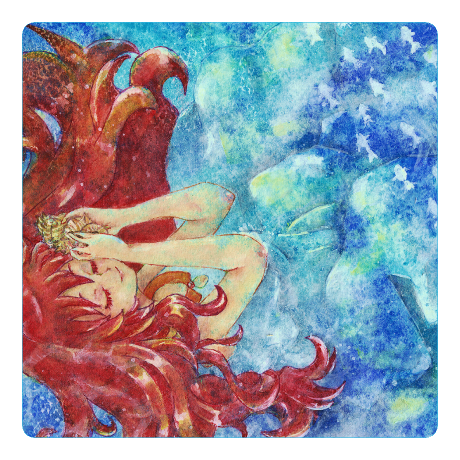 思ひ出の海 アクリルコースター（四角）