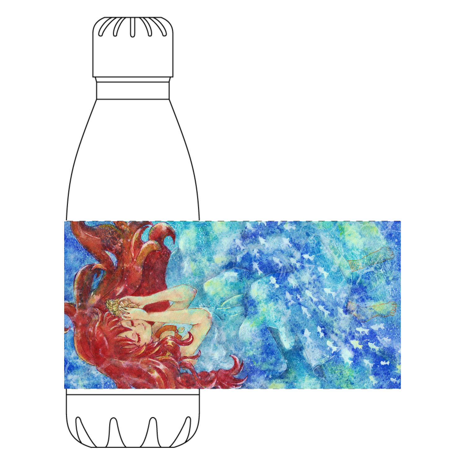 思ひ出の海 ロケットサーモボトル (420ml)