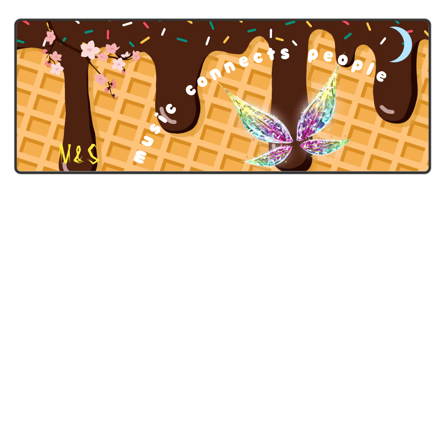 M&S チョコアイスとダイヤの蝶Bluetoothスピーカー 表のみプリント1