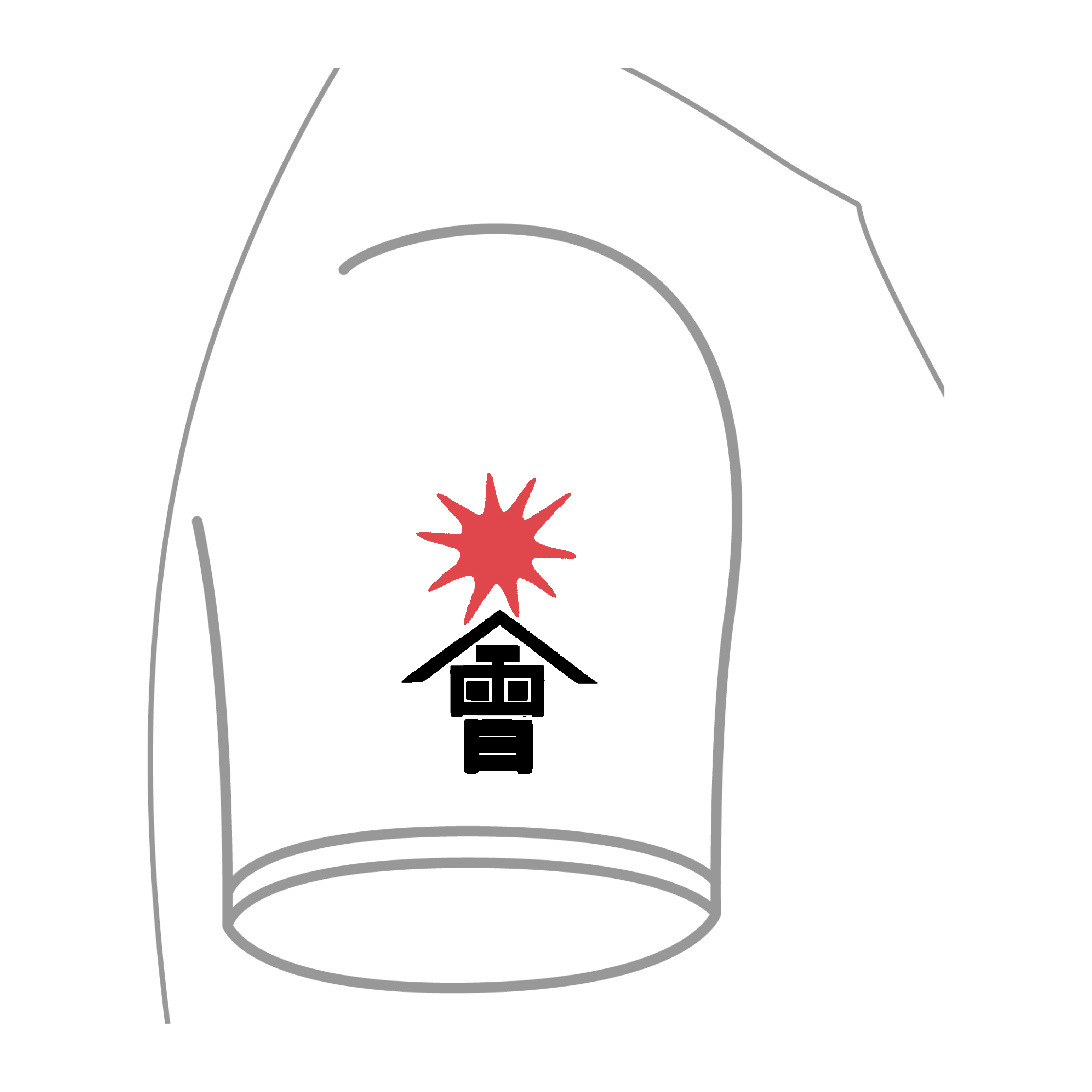 会津藩　白虎隊マーク 定番Ｔシャツ