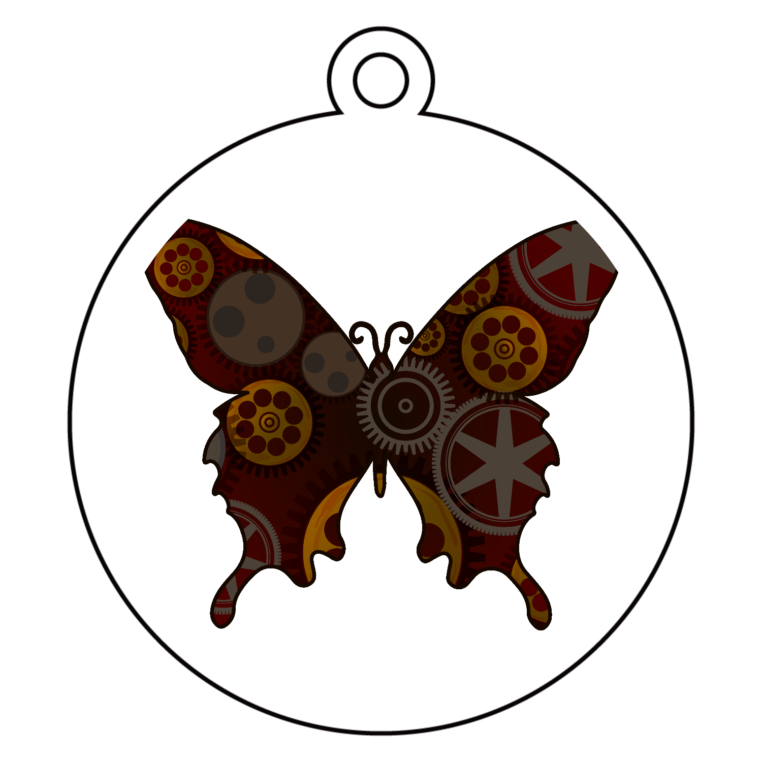 ステンドグラスの蝶々アクリルカード W72×H86の商品購入ページ