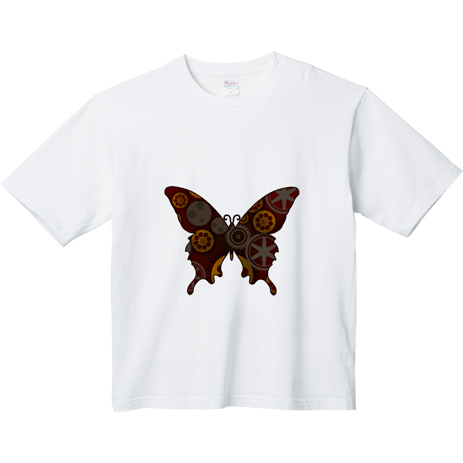 スチームパンクの蝶々 ヘビーウェイト ビッグシルエットTシャツ