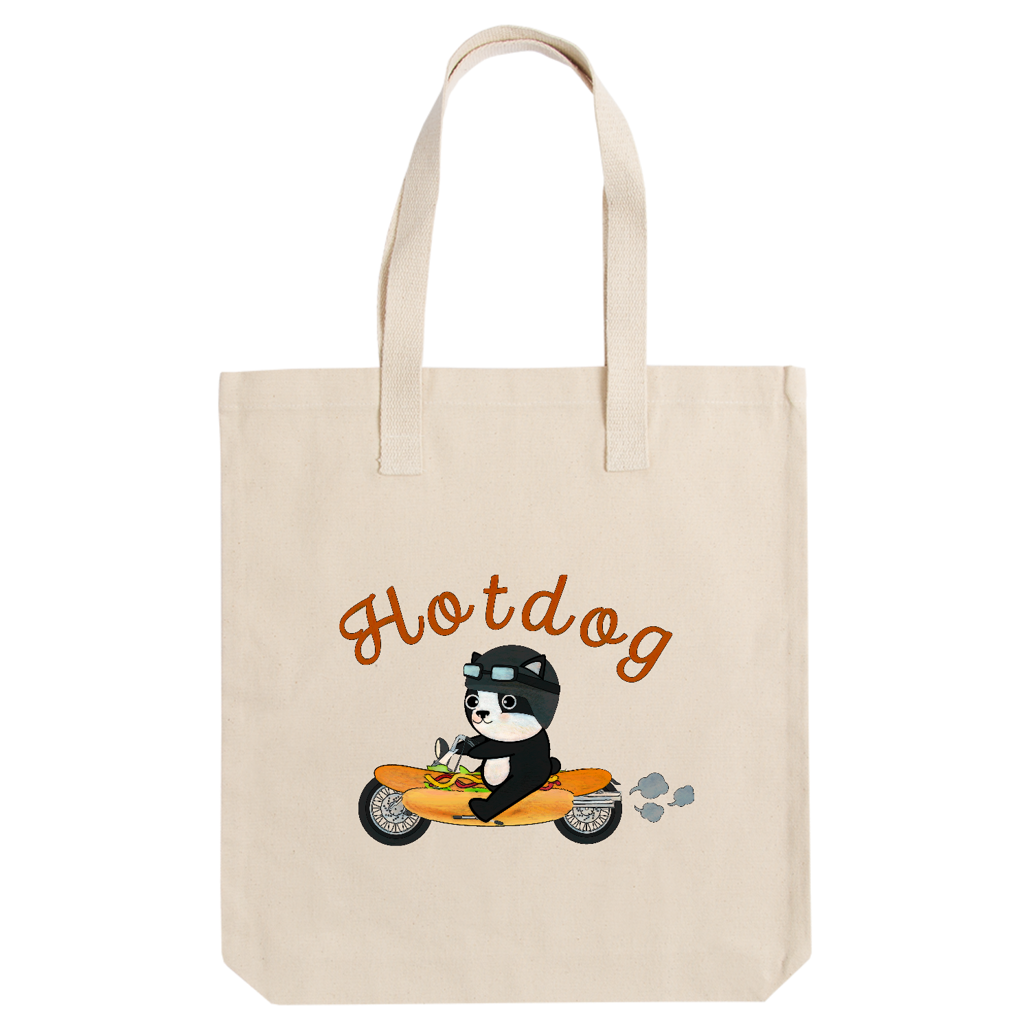 ホットドッグフレンチブルドッグちゃん アーバントート【白プリントあり】