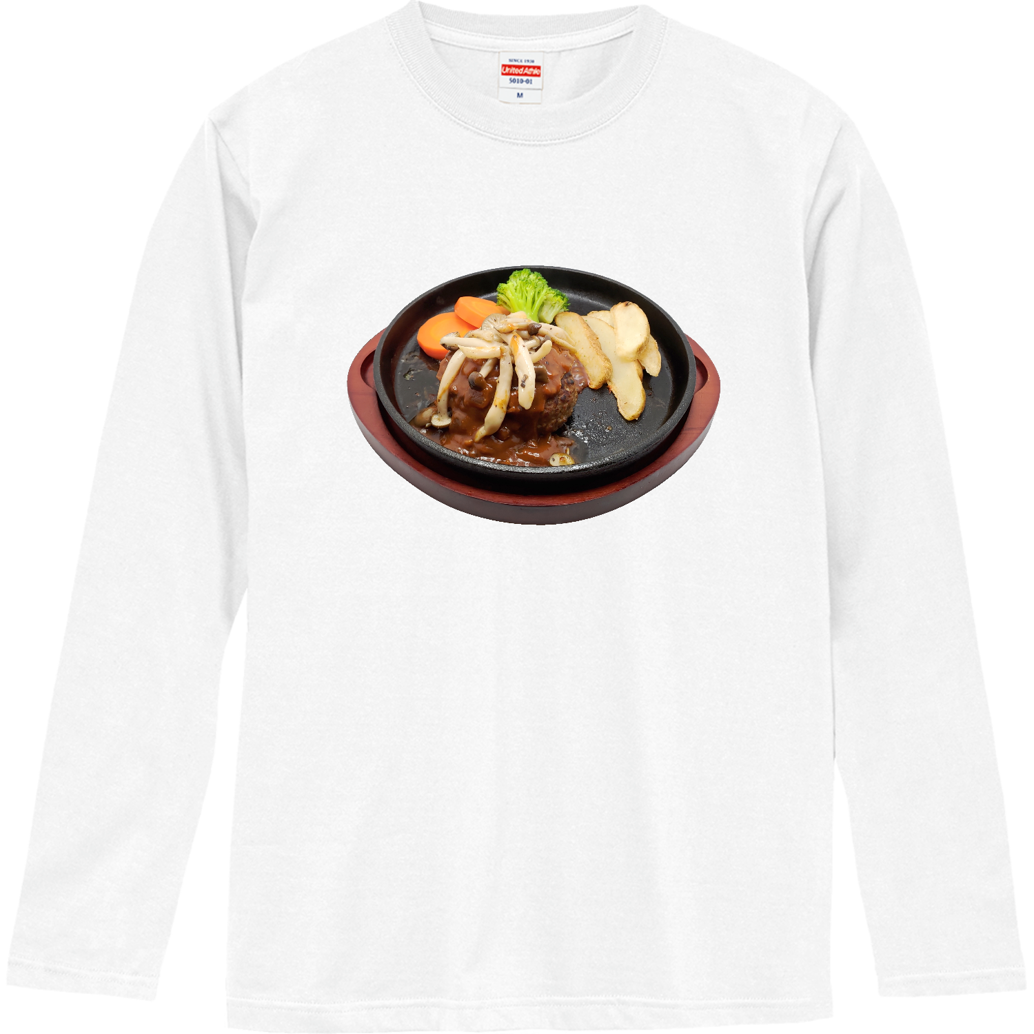 きのこハンバーグ ロングスリーブTシャツ