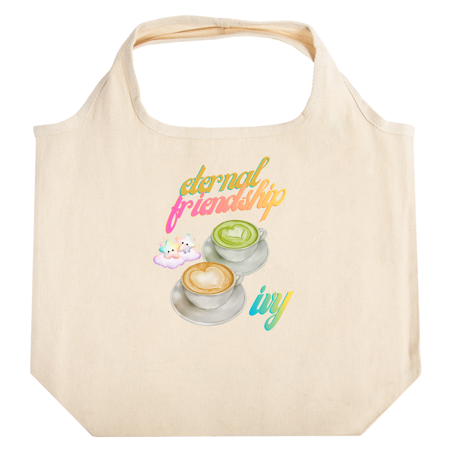 ティータイムパート1 たためるマルシェ【白プリントあり】