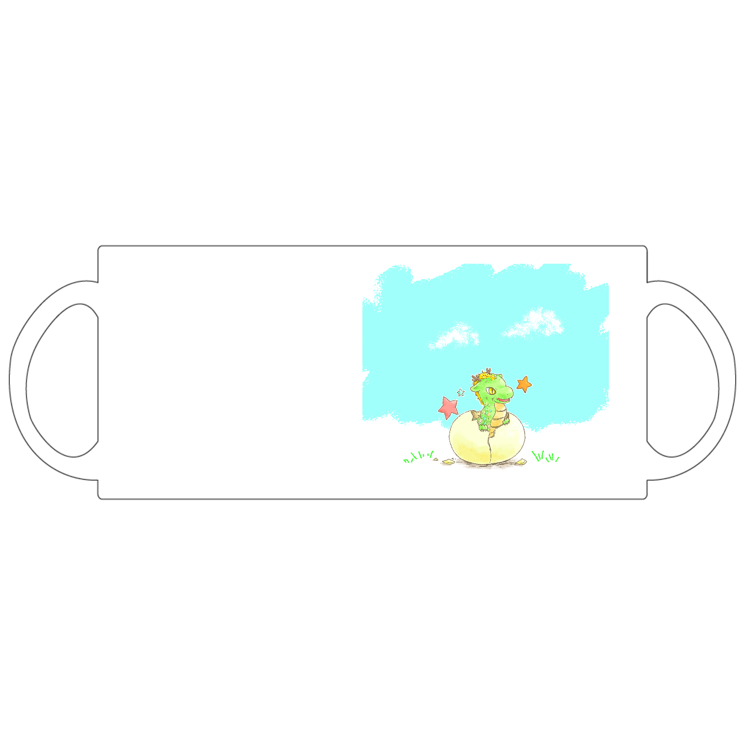 ベビーりゅう 空定番マグカップ1