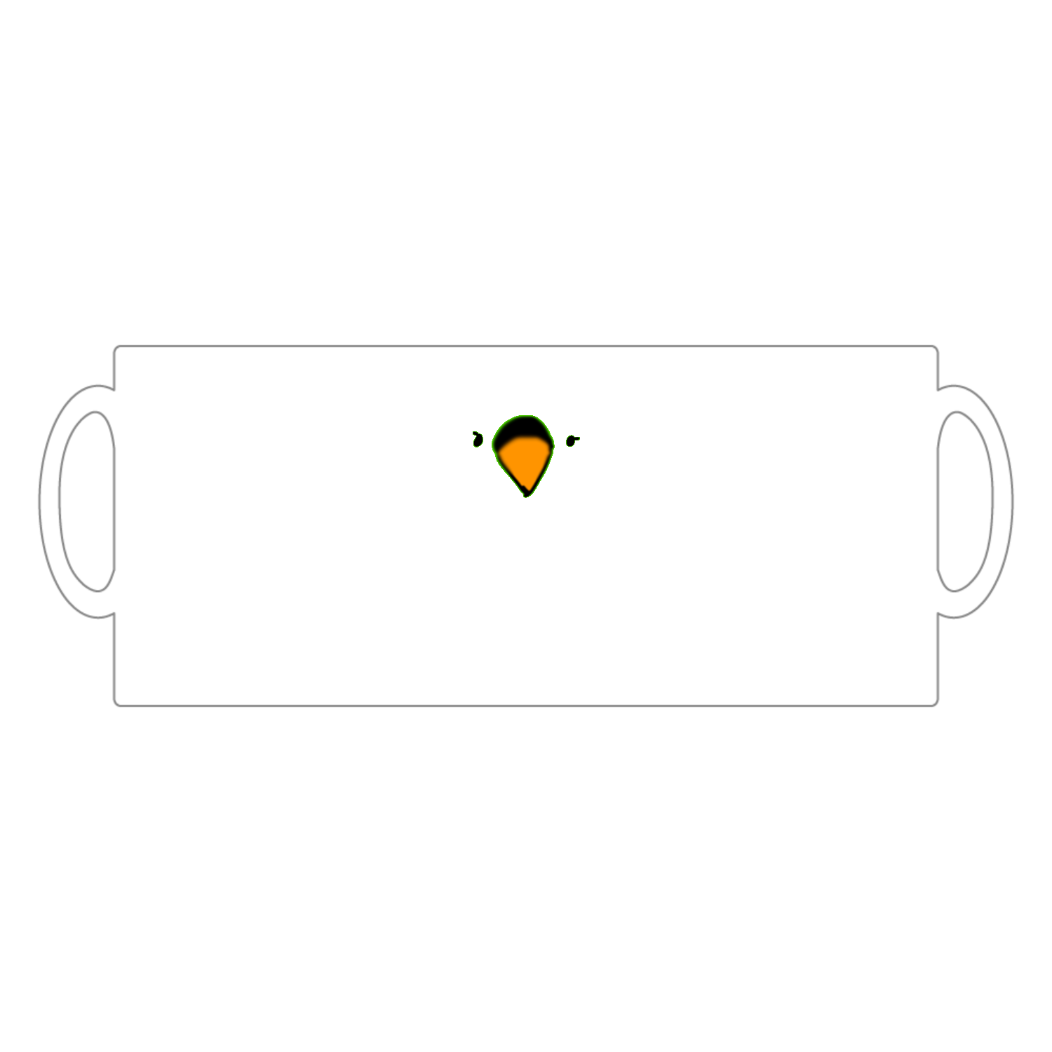 トリノさん スーパーホワイトマグカップ