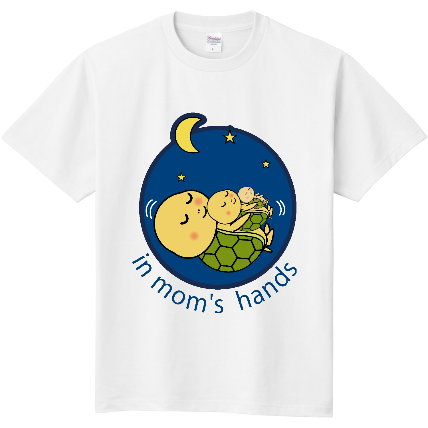 ねんねんころりの亀ちゃん親子 定番Ｔシャツ