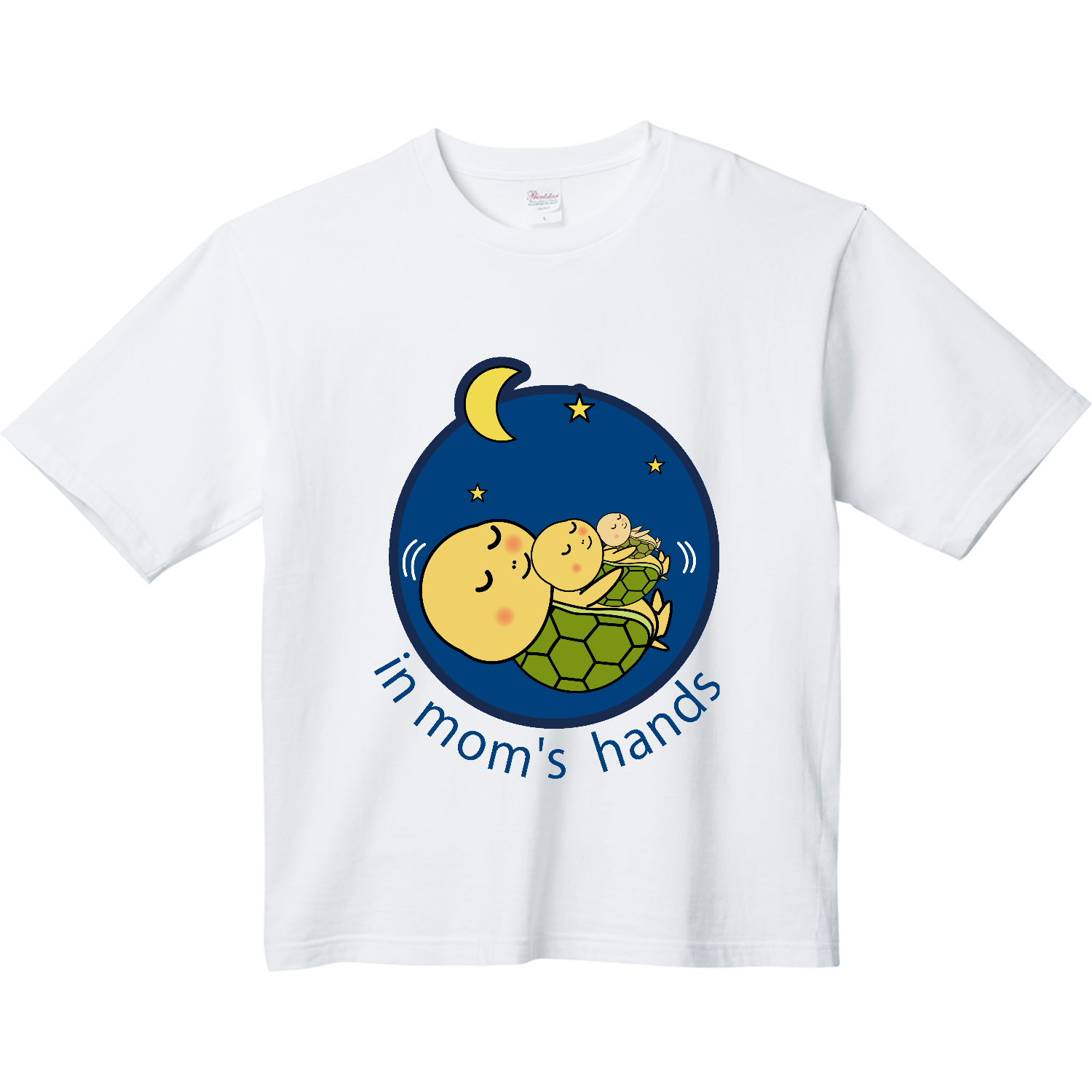 ねんねんころりの亀ちゃん親子 ヘビーウェイト ビッグシルエットTシャツ