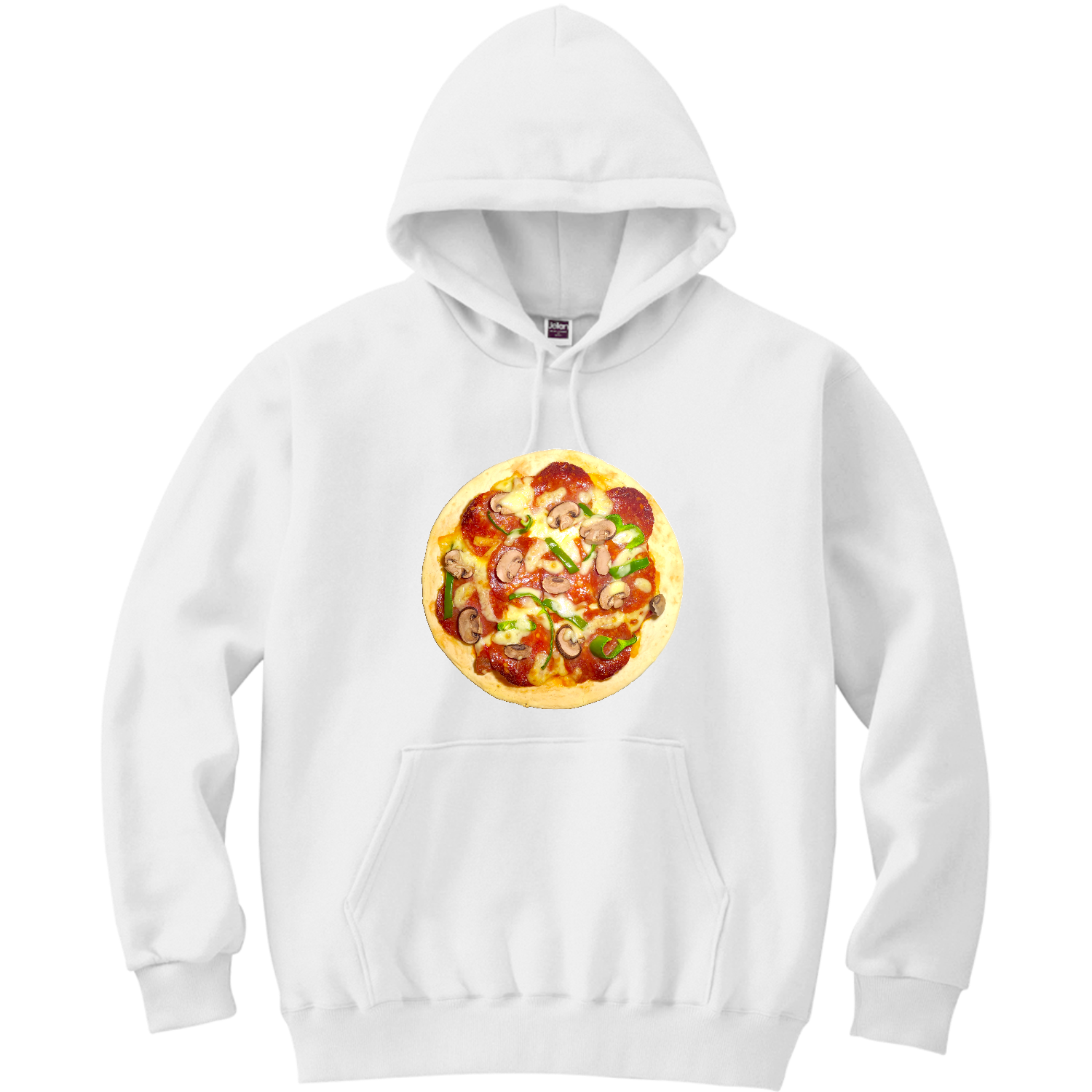 ミックスピザ 軽量プルパーカー (長袖プリント)