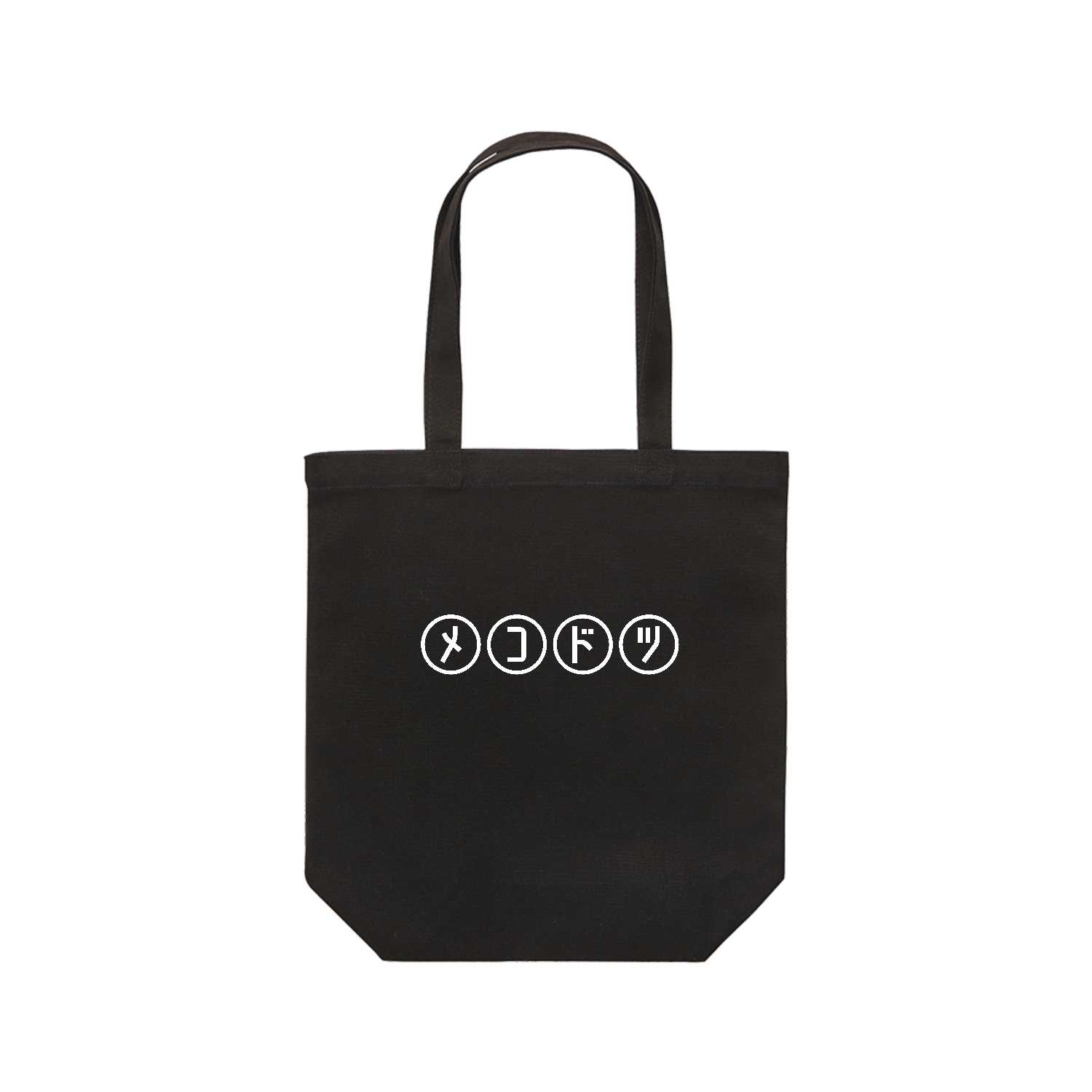 剣道　スコア表にメコドツ・白 レギュラーキャンバストートバッグ(M) (フルカラー転写プリント)