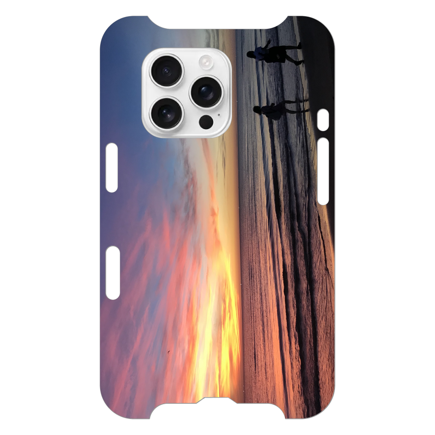 夕焼けの浜辺、帰り道 iPhone16 Pro