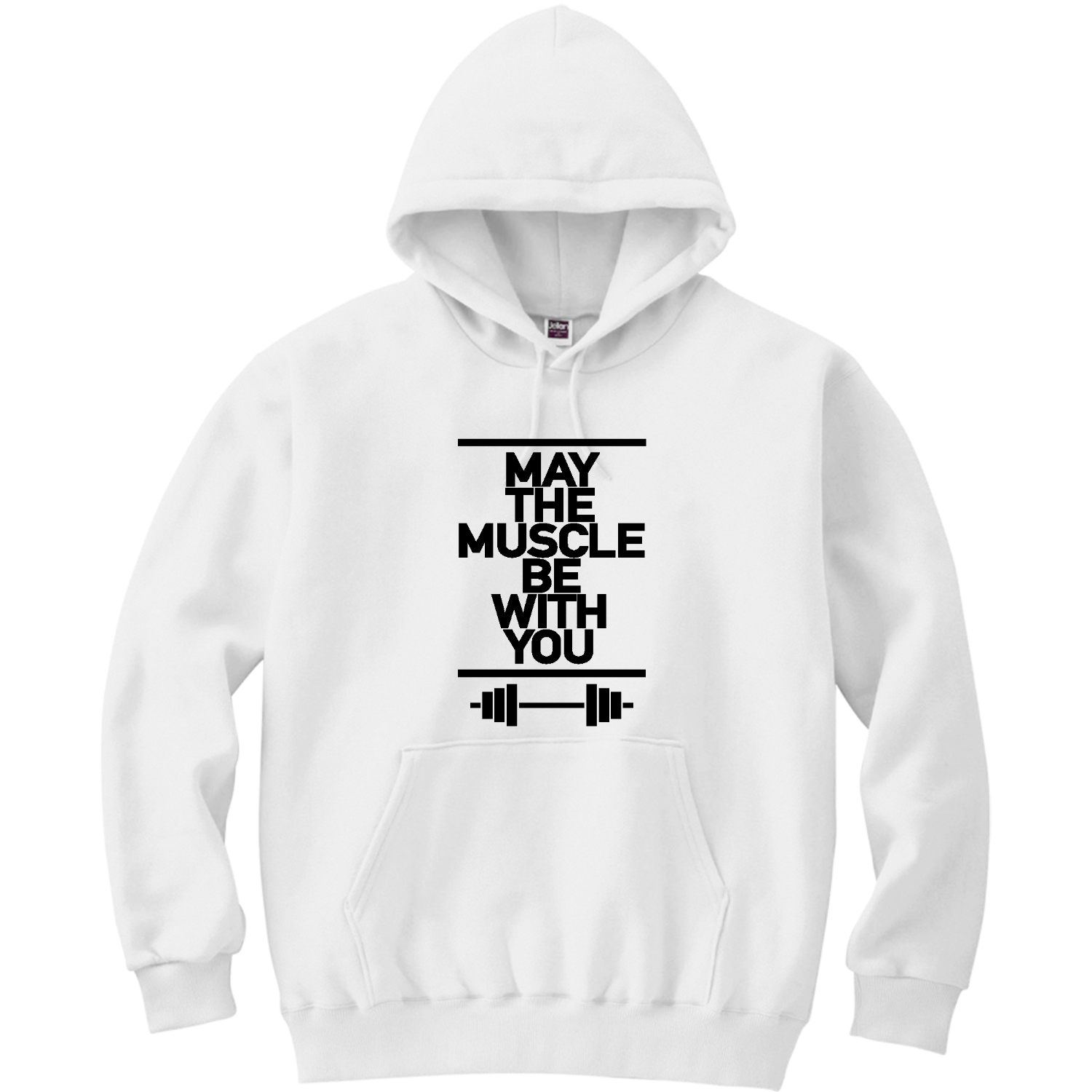 筋肉と共にあらんことを 軽量プルパーカー (長袖プリント)