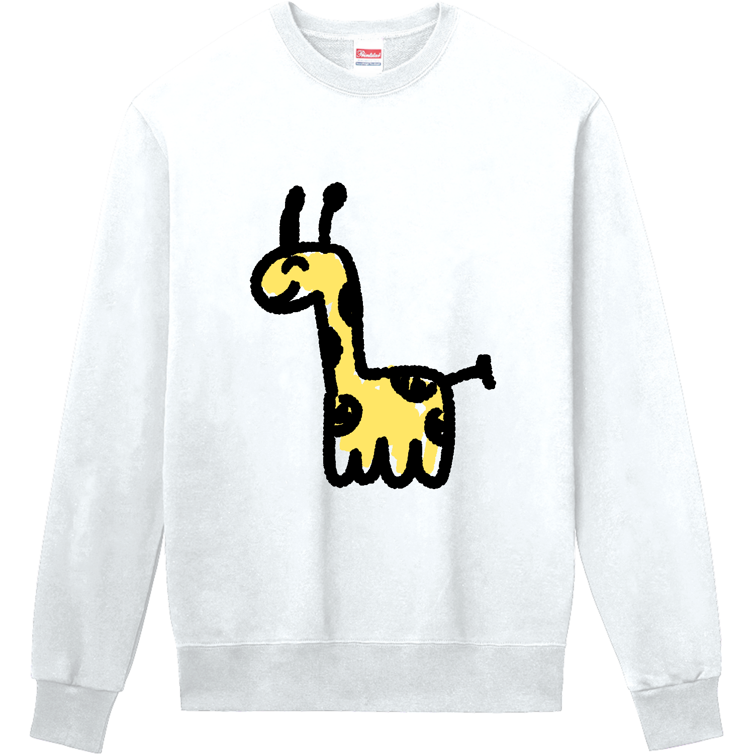 キリン - 可愛い手書きのほっこりイラストグッズ定番スウェットの商品 