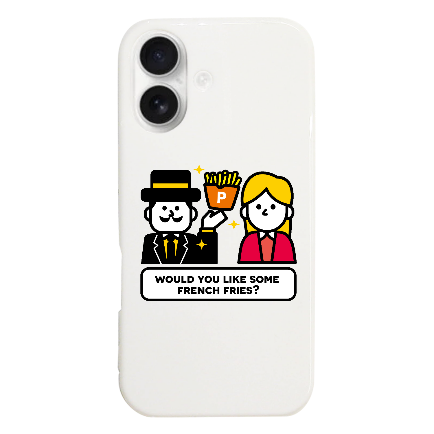 グラフィックシリーズ「ポテトジェントルマン&ポテトレディ」 iPhone17 (ハードケース)