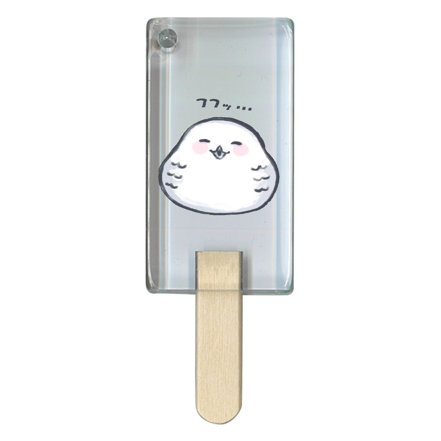 ふふふくろう アイス型アクリルチャーム