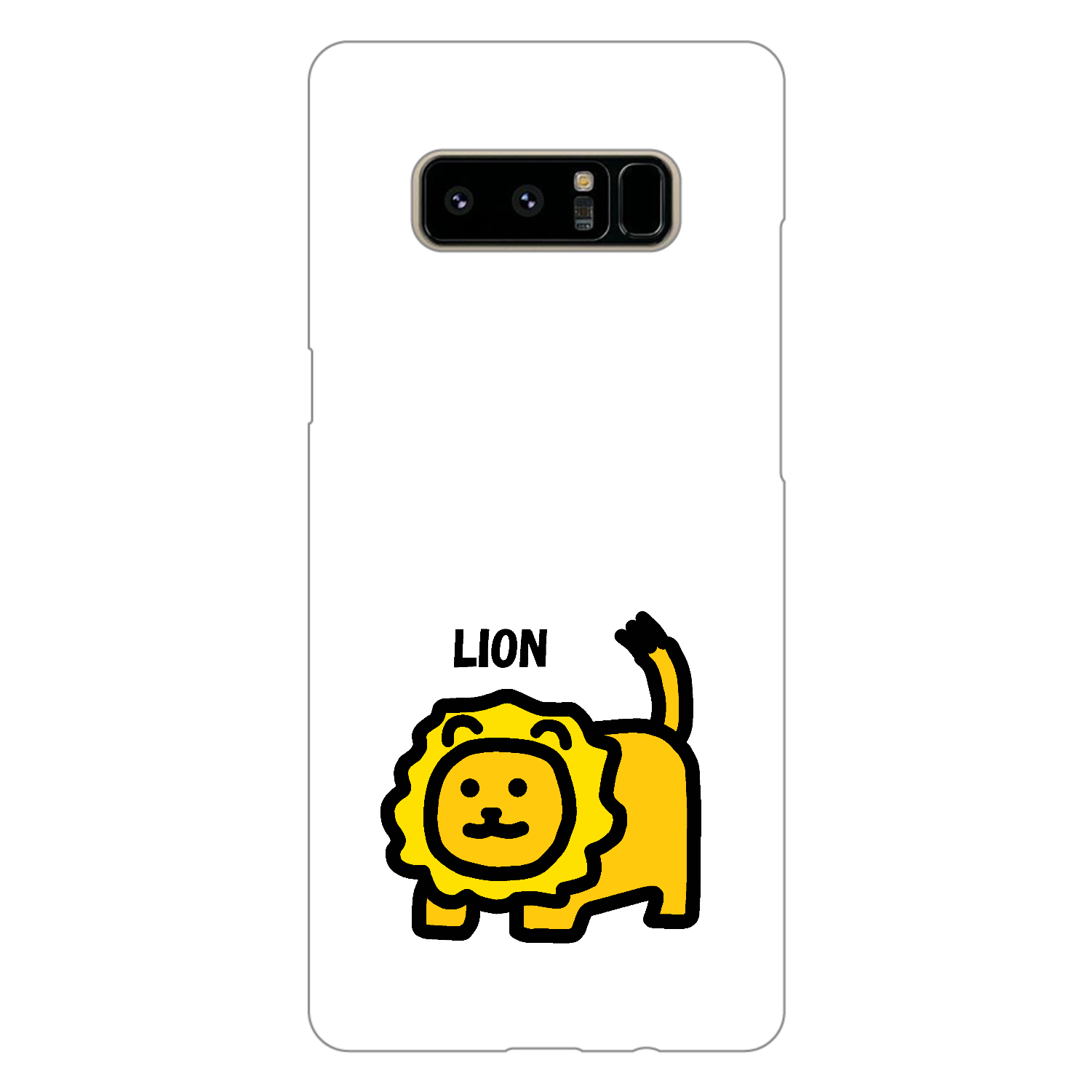 ライオン Galaxy Note8（白）