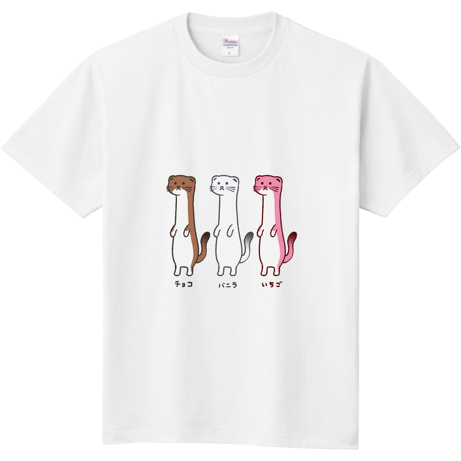 三色オコジョ 定番Ｔシャツ