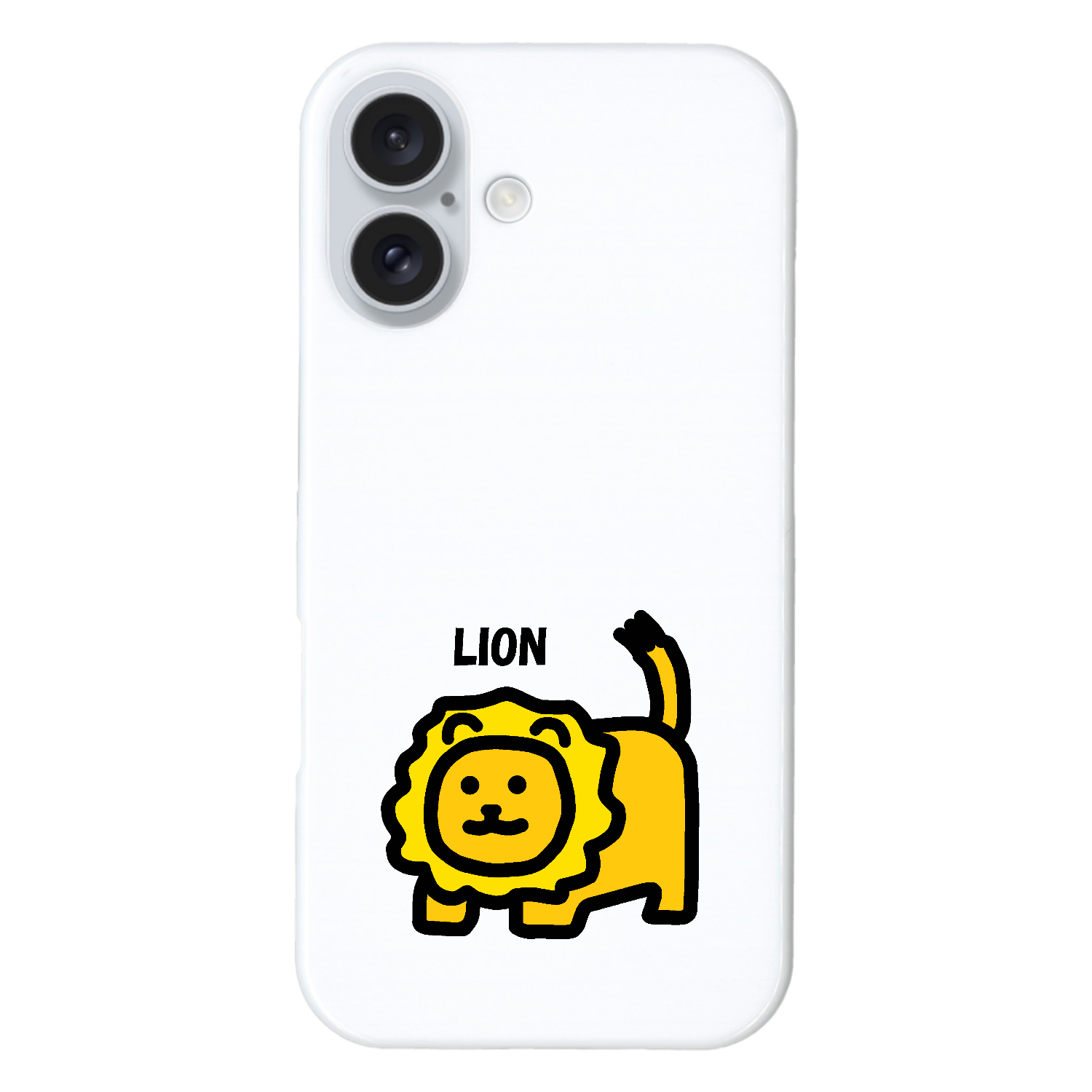 ライオン iPhone16 (ハードケース)