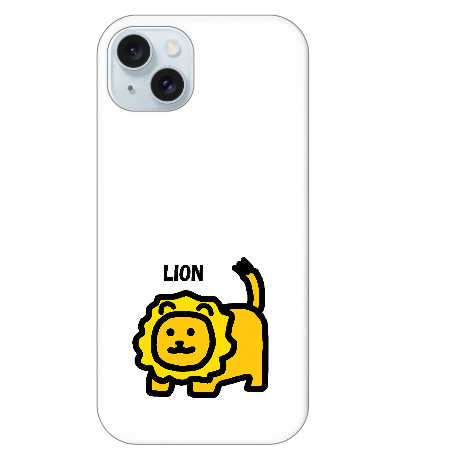 ライオン iPhone15 Plus (ハードケース)