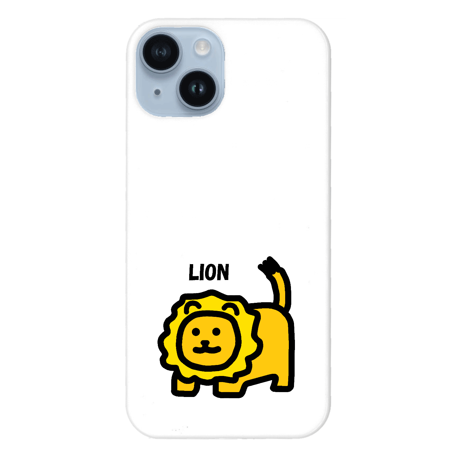 ライオン iPhone14 (白)