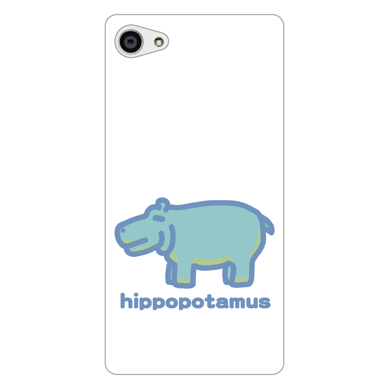 お昼が楽しみなカバ（あお） Xperia Z5 Compact(SO-02H)