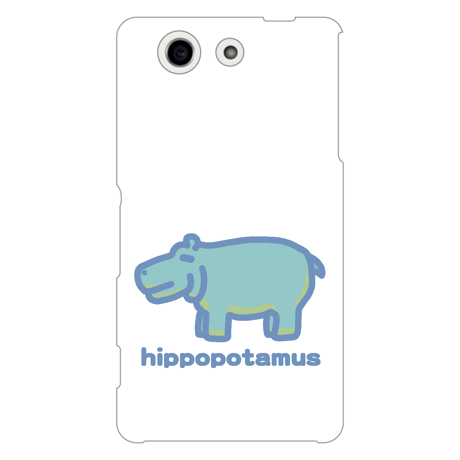 お昼が楽しみなカバ（あお） Xperia A4(SO-04G)