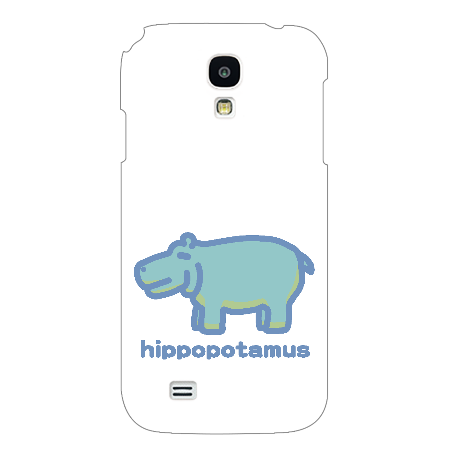 お昼が楽しみなカバ（あお） Galaxy S4(SC-04E)