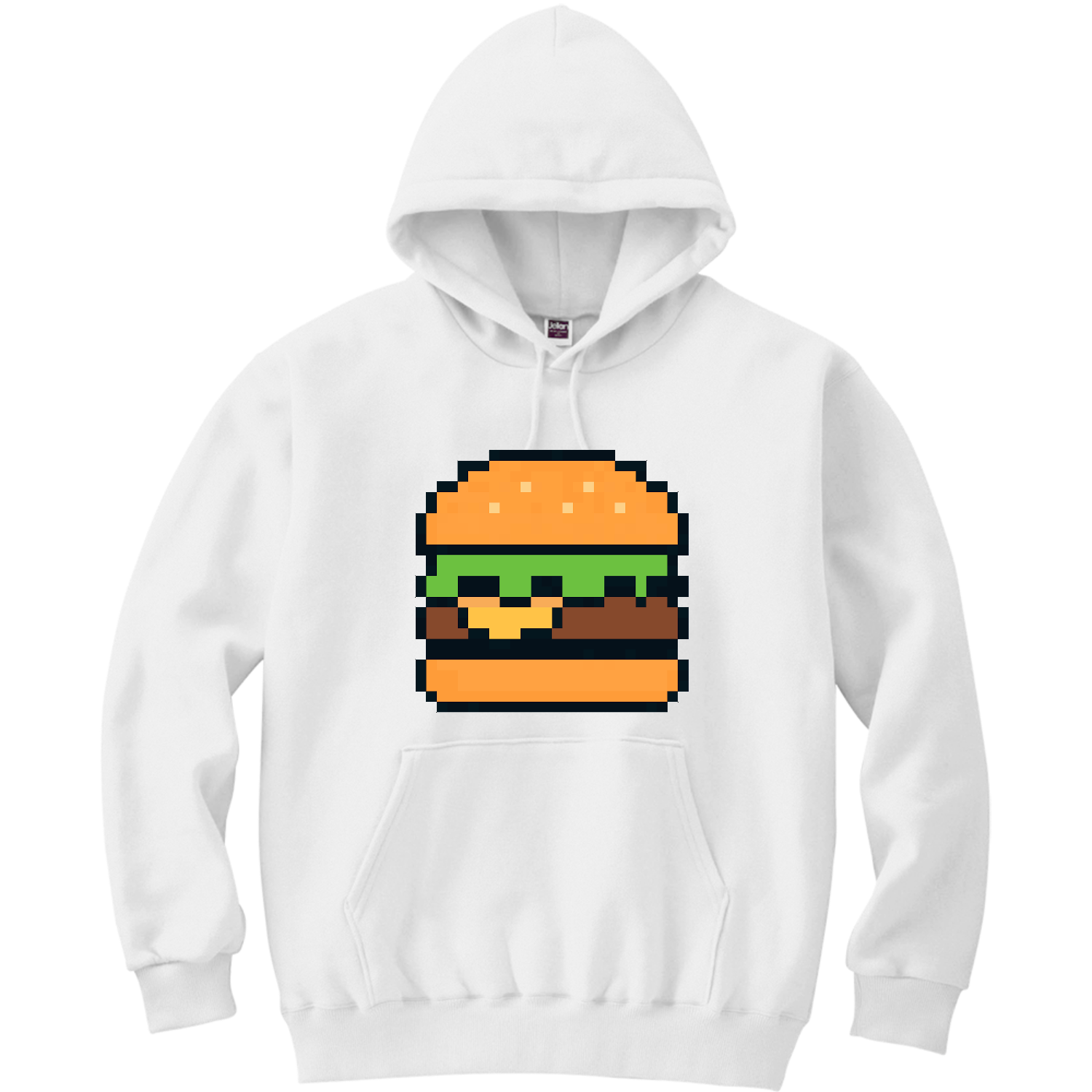 ハンバーガー 軽量プルパーカー (長袖プリント)