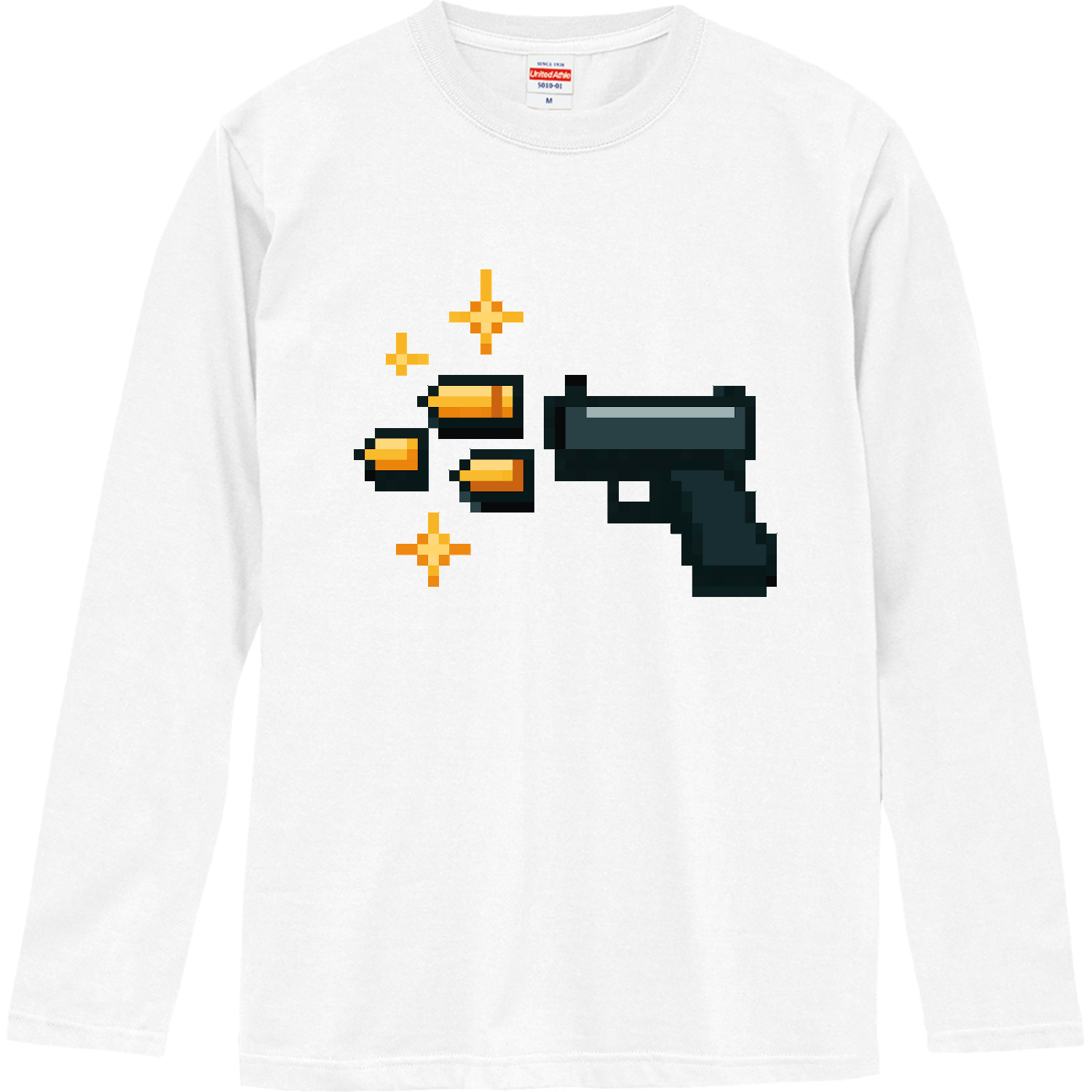 銃とキラキラ ロングスリーブTシャツ