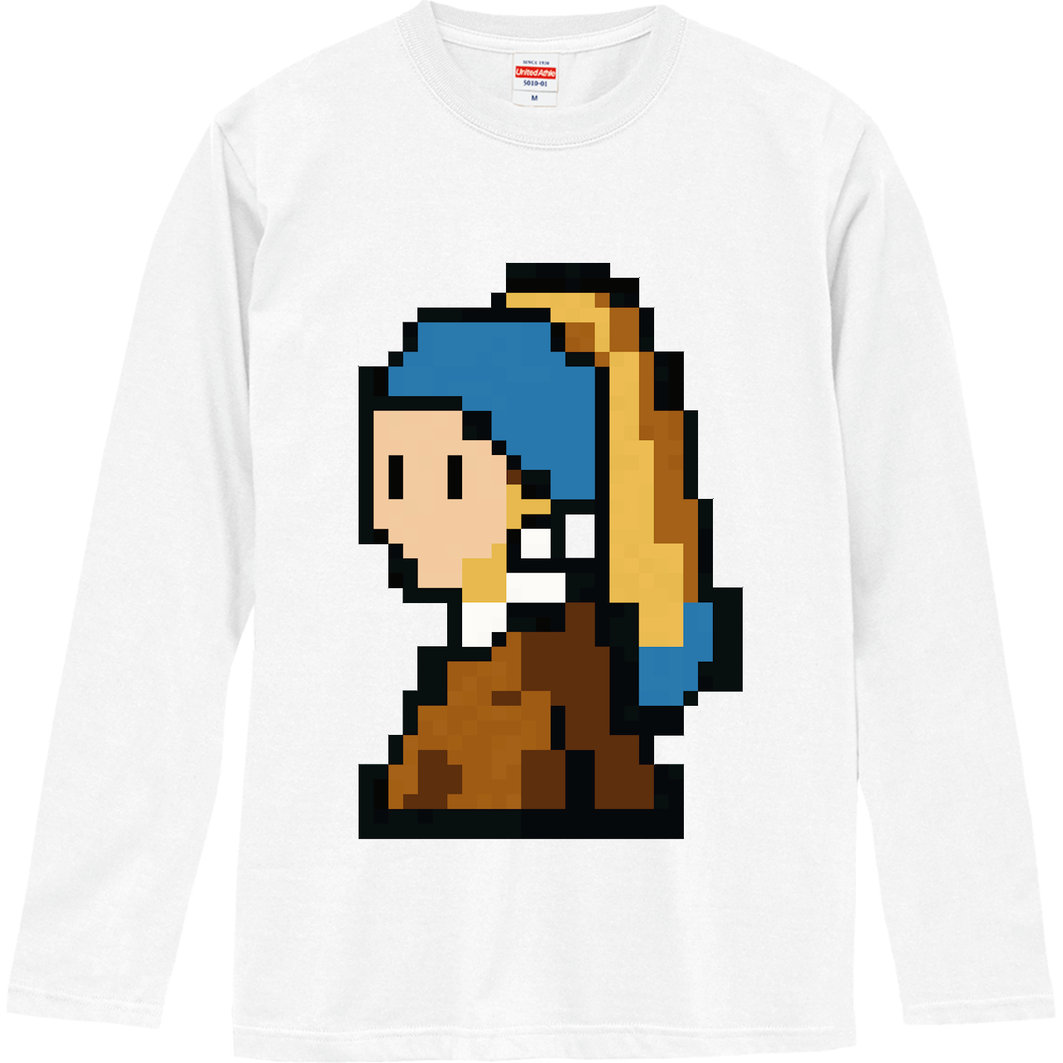 真珠の耳飾りの方ロングスリーブTシャツの商品購入ページ