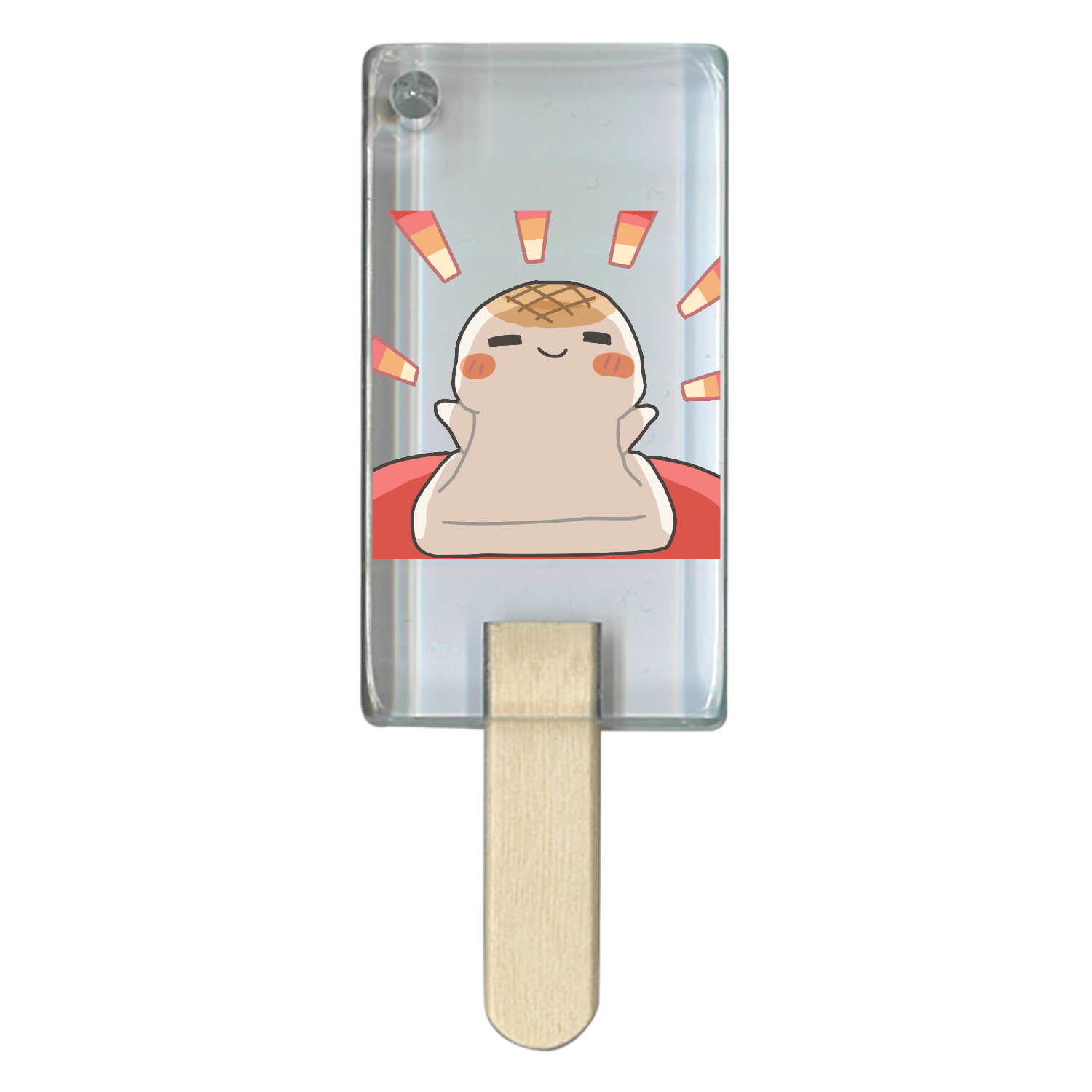 おもちの初日の出 アイス型アクリルチャーム