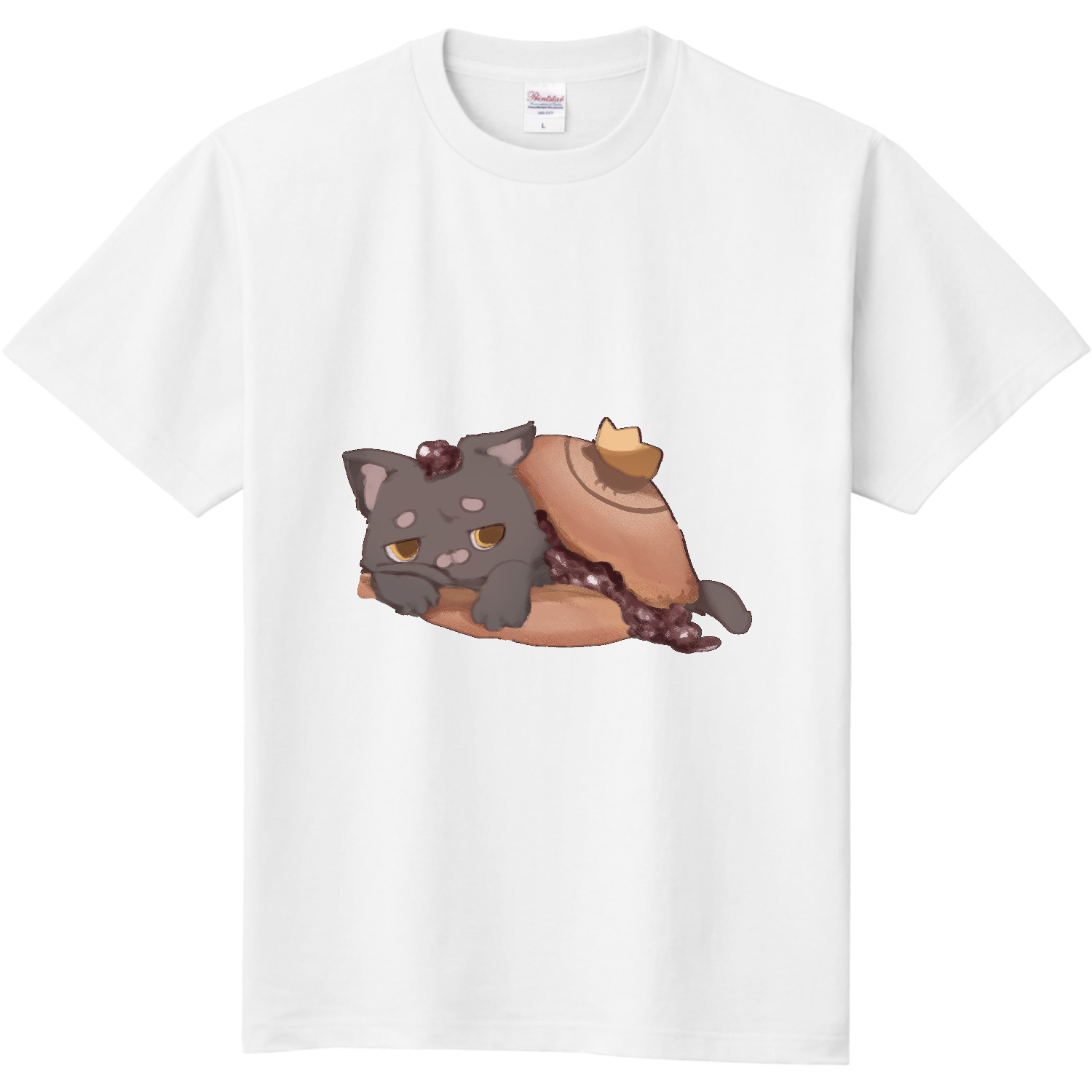 ぽてぽてねこちゃま　どら焼き 定番Ｔシャツ