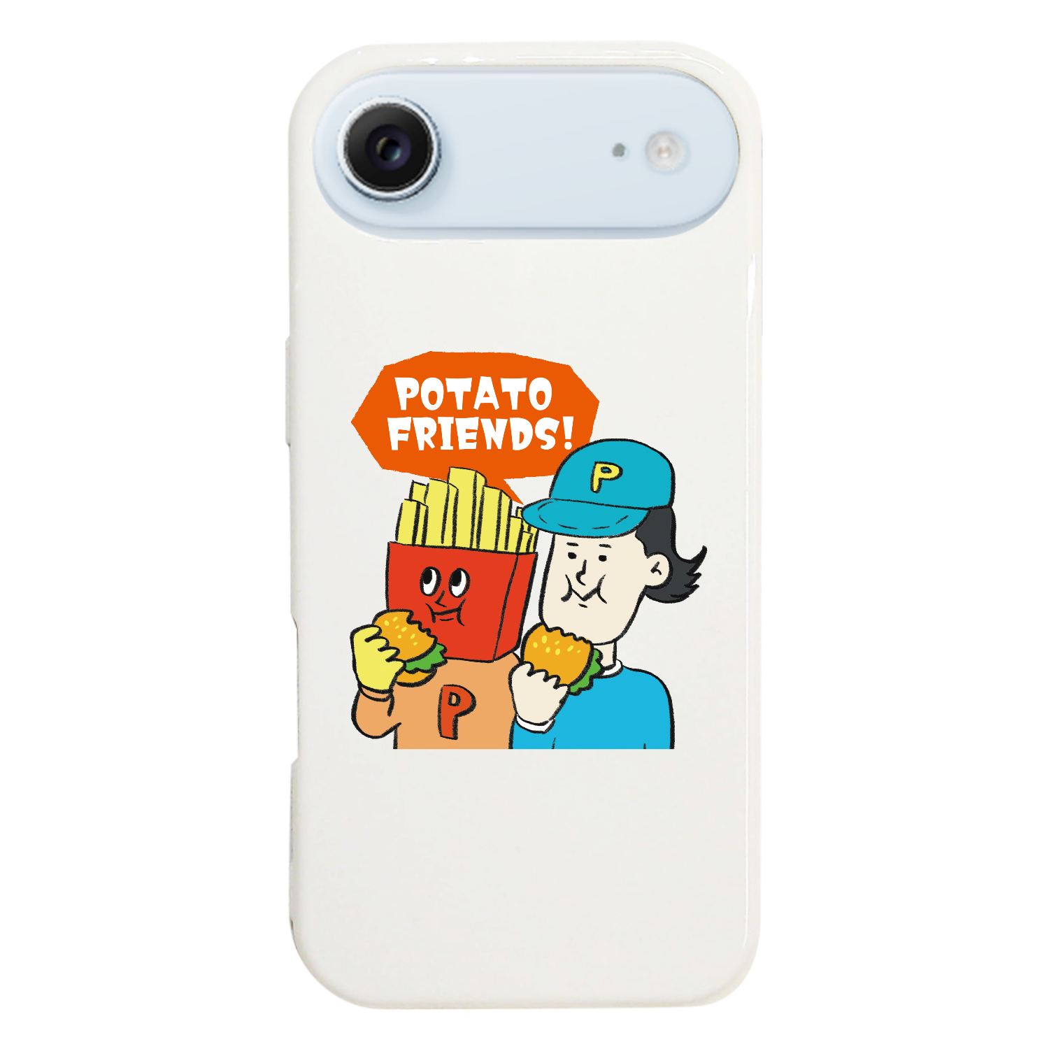 グラフィックシリーズ「ポテトフレンズ&ハンバーガー」 iPhone17 Air (ハードケース)
