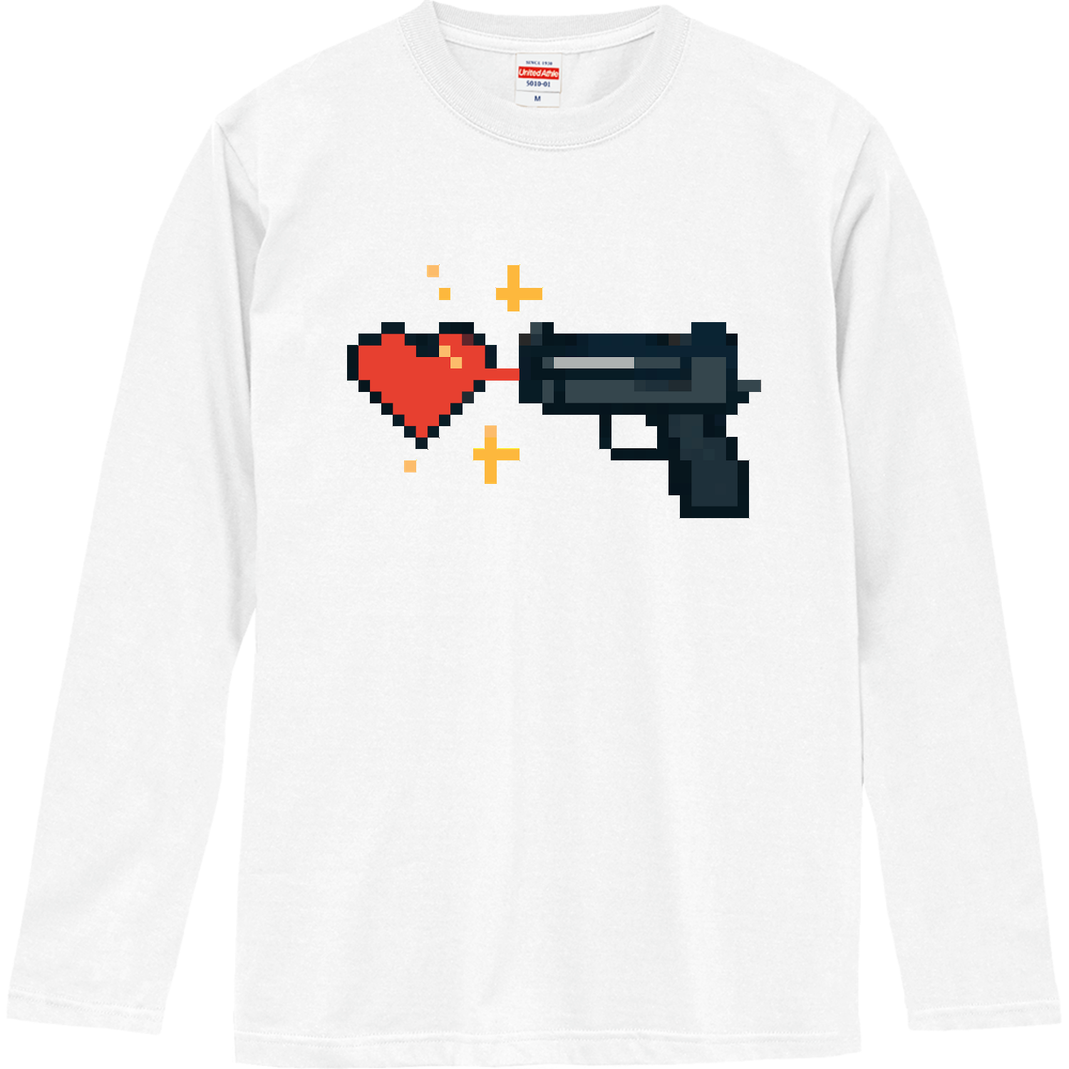 銃とハート ロングスリーブTシャツ