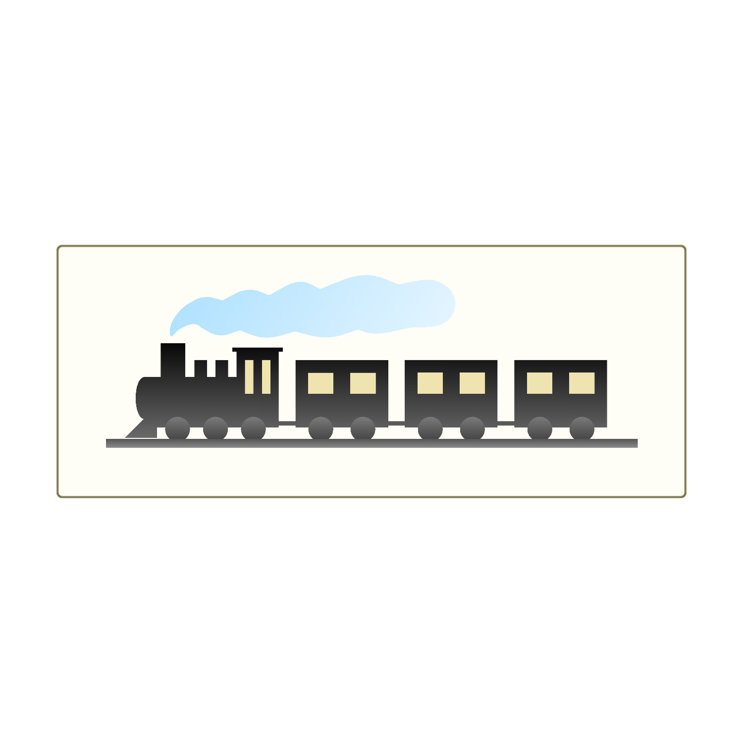線路はつづくよ（文字なし） 全面インクジェットフェイスタオル