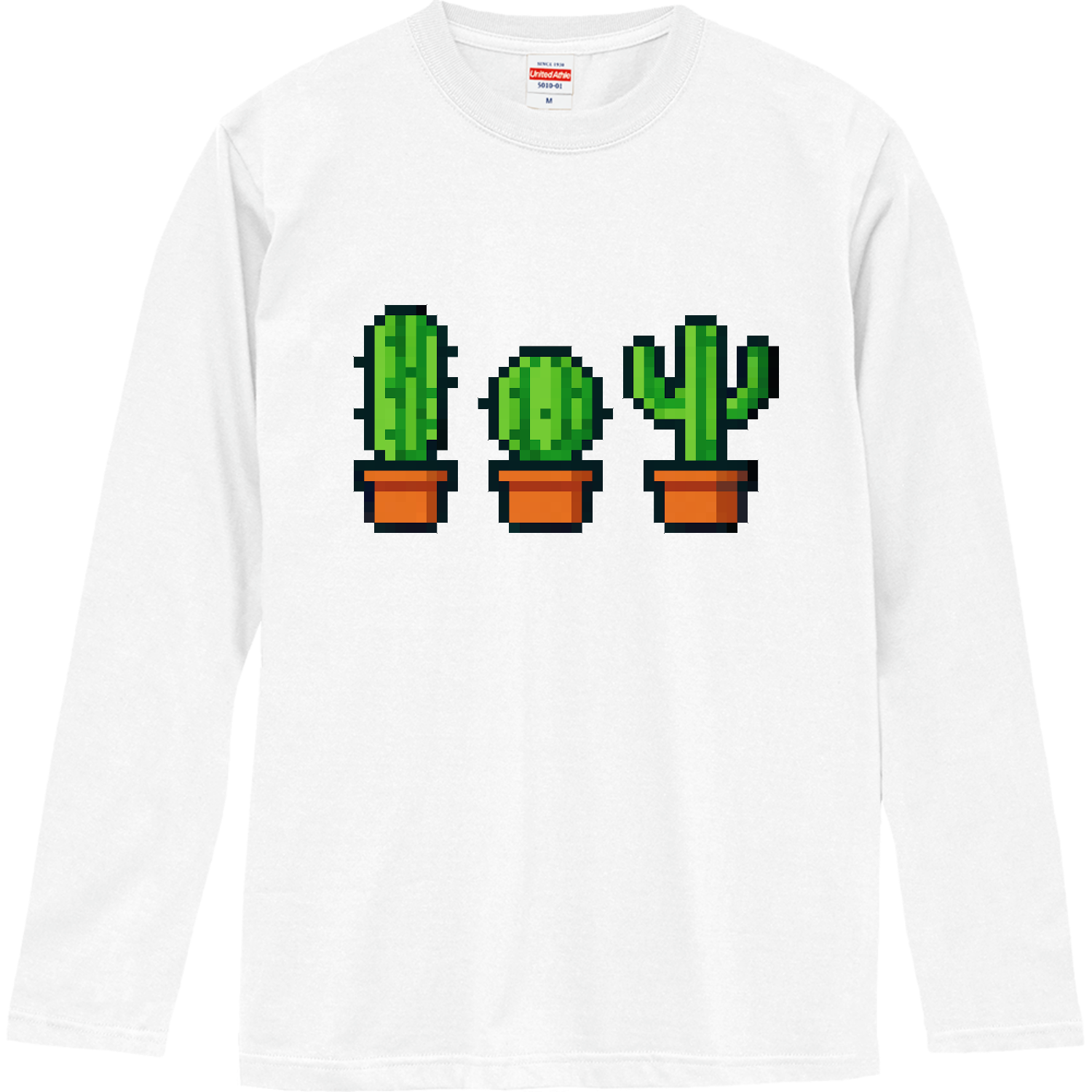 3種のサボテンロングスリーブTシャツの商品購入ページ｜クリエイターの
