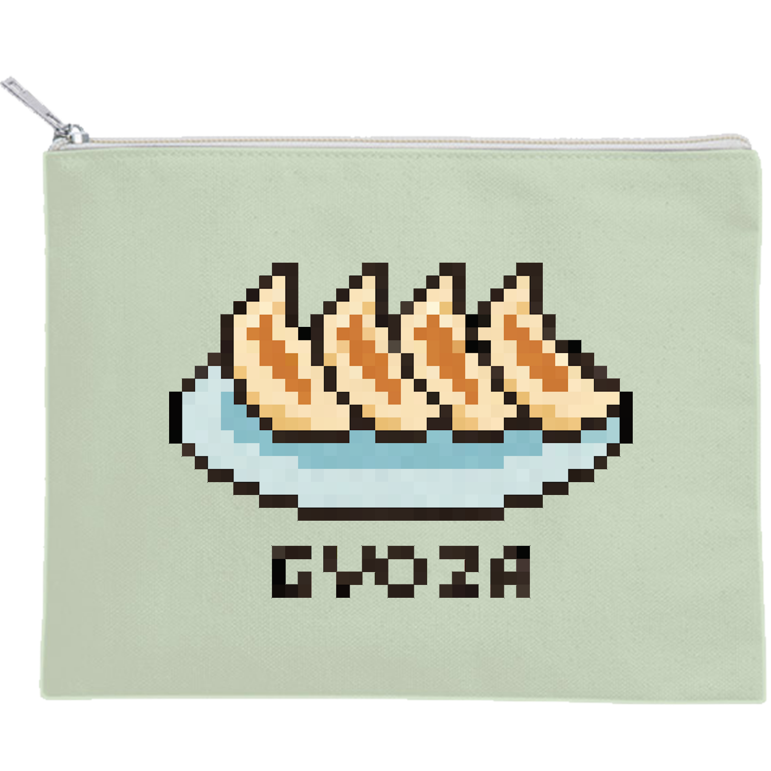 餃子 キャンバスポーチ（M）【白プリント有】