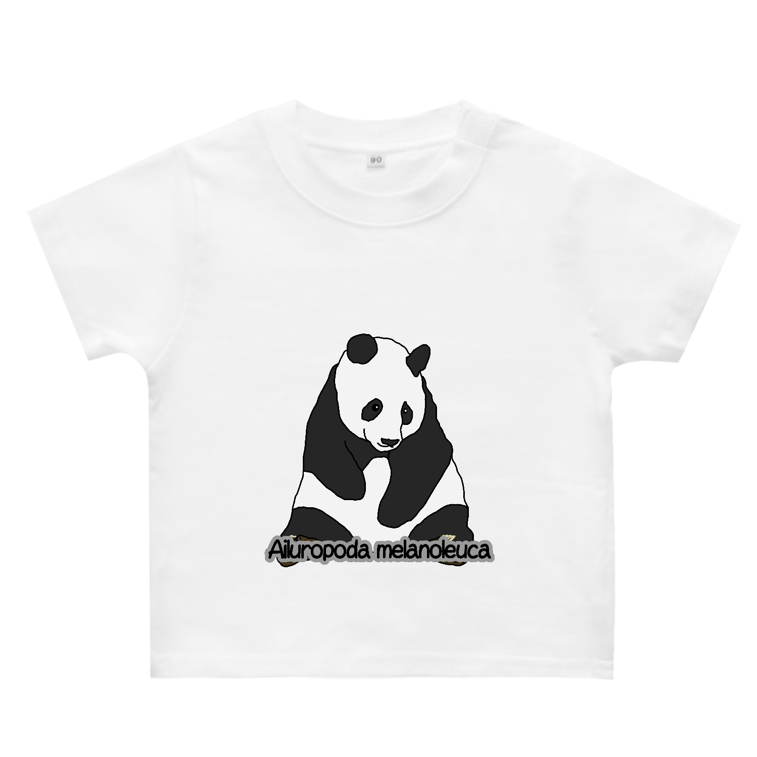 パンダのイラスト ヘビーウェイトベビーＴシャツ